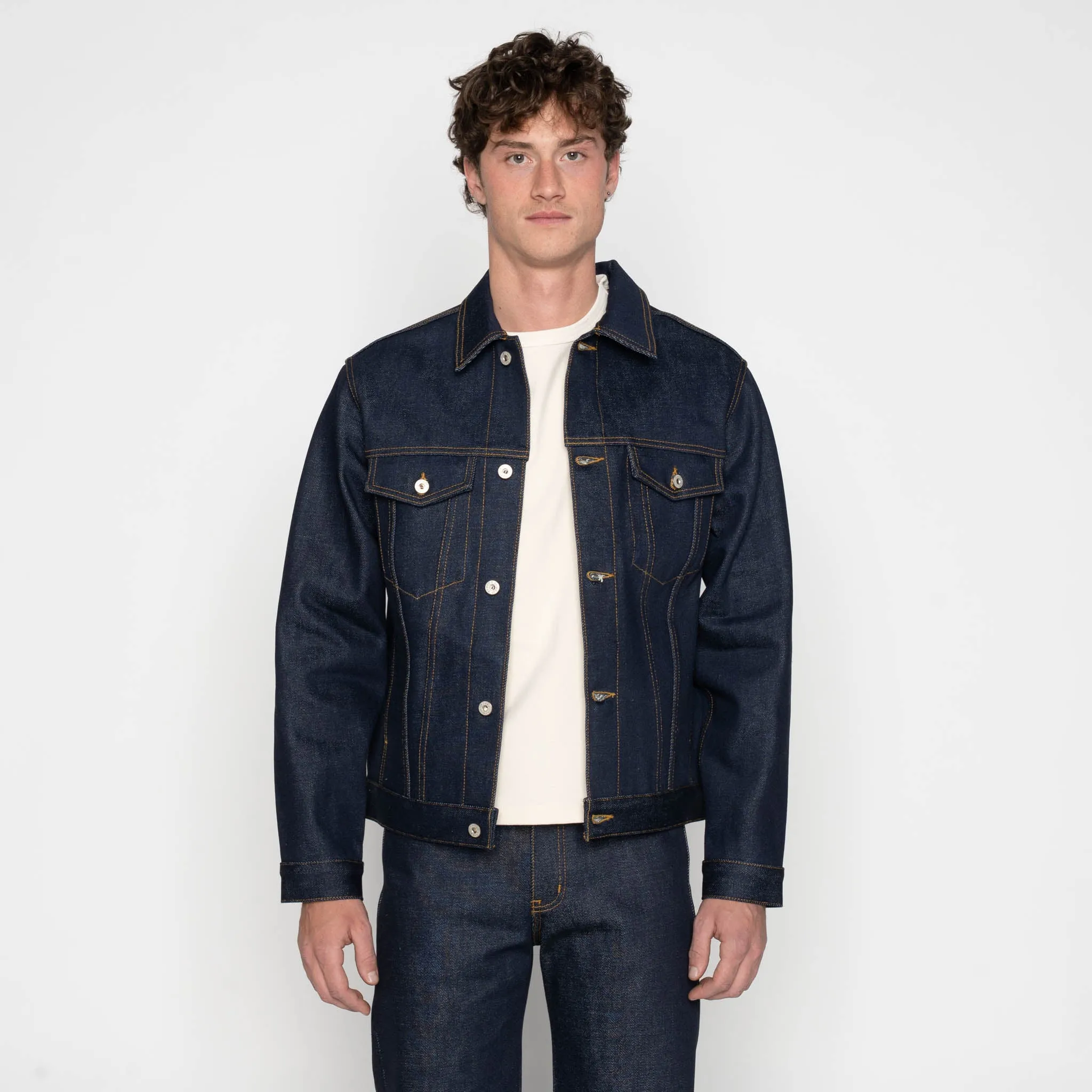 Denim Jacket - Elephant 14 - Dirty Elephant Selvedge sold by Tate + Yoko product image thumbnail 2