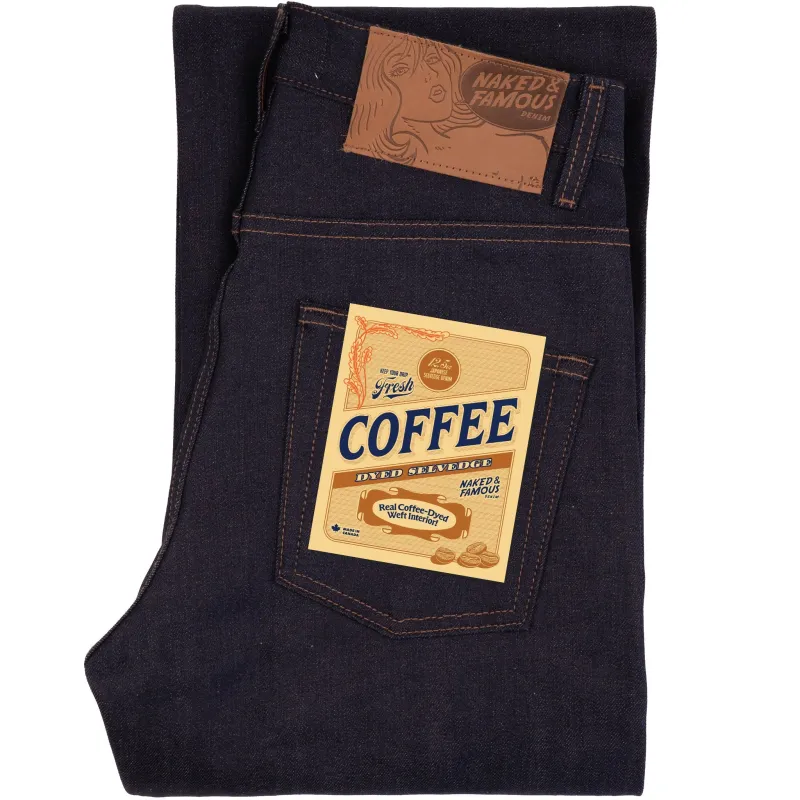 Strong Guy - Coffee Dye Selvedge - Indigo made by Naked & Famous Denim