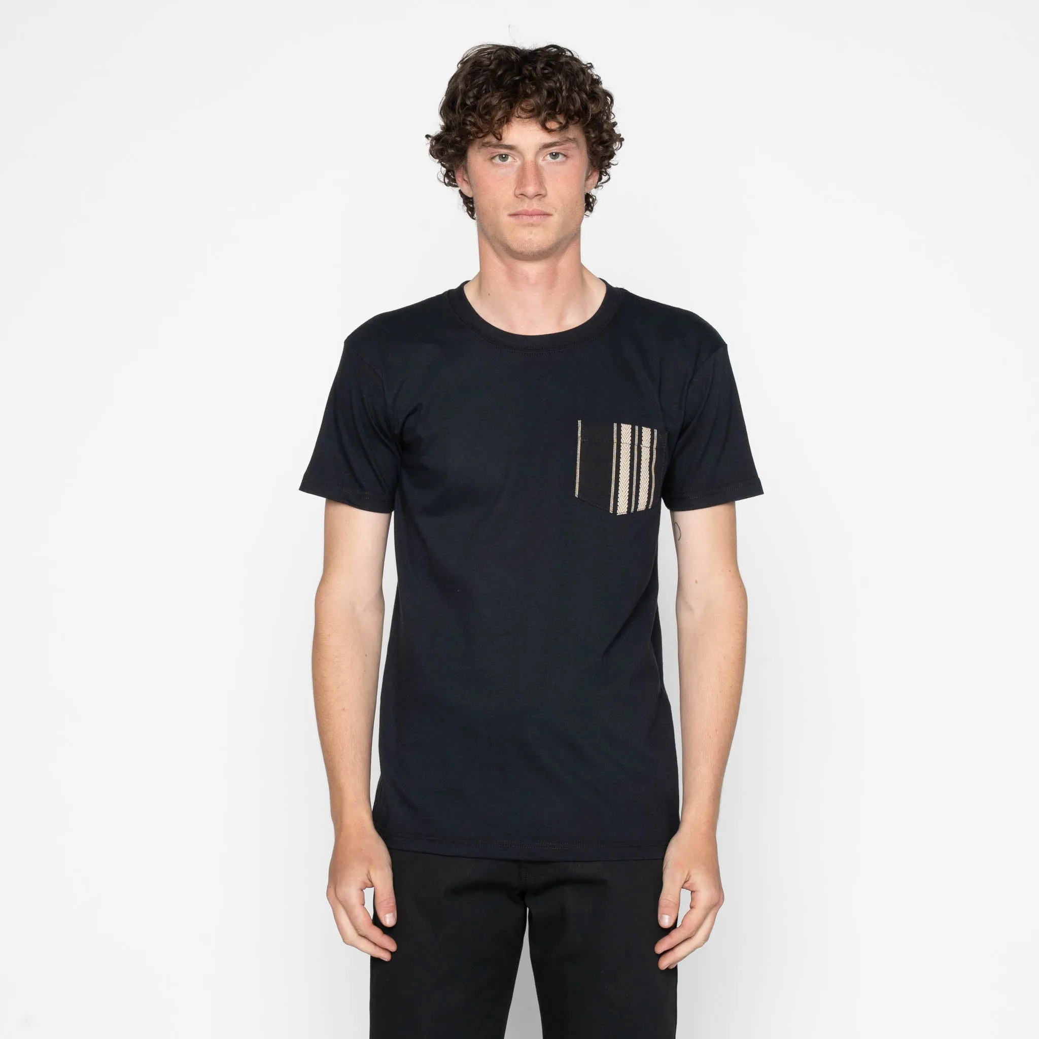 Pocket Tee - Black + Dobby Bands - Black sold by Tate + Yoko product image thumbnail 2
