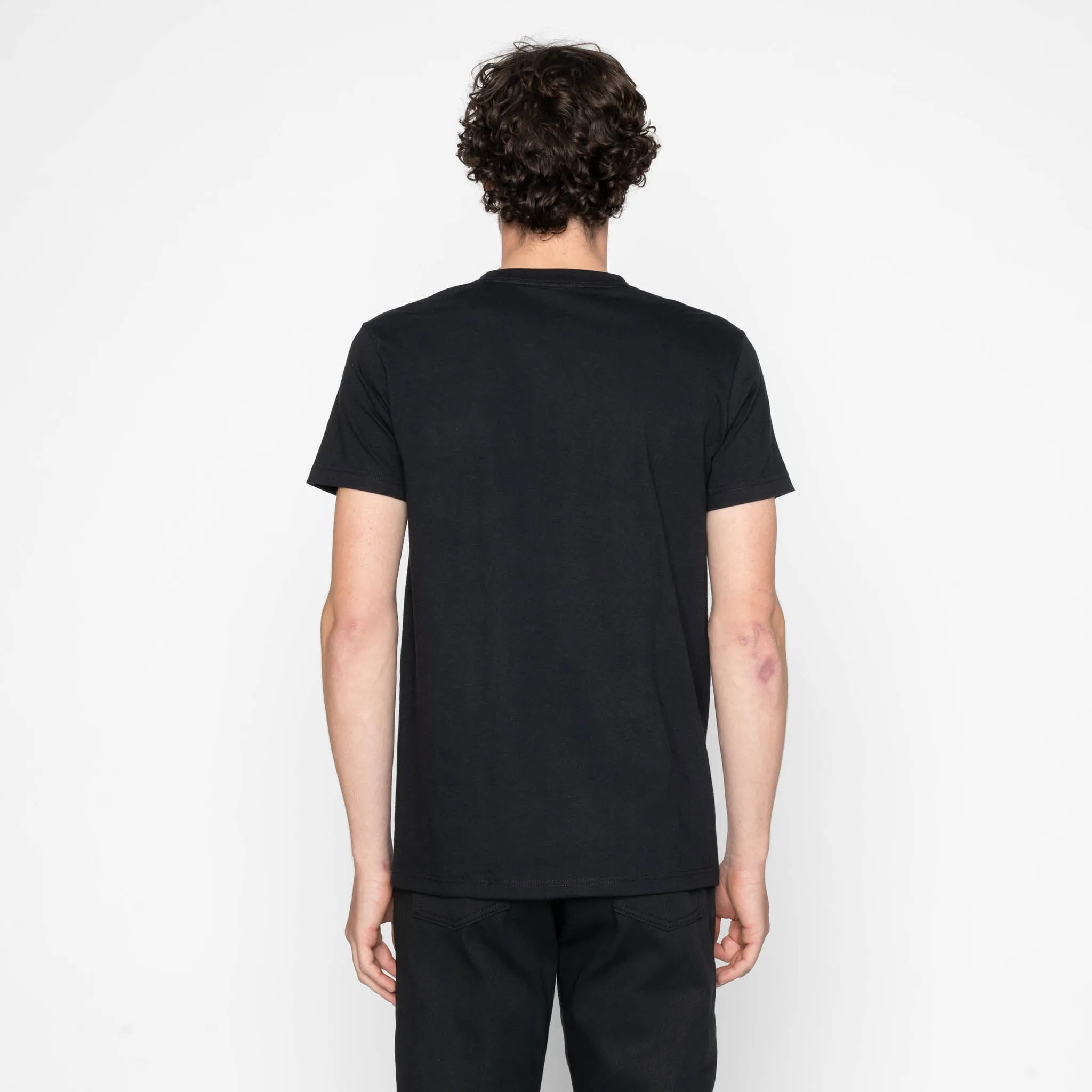 Pocket Tee - Black + Indigo Jacquard - Indigo sold by Tate + Yoko product image thumbnail 4