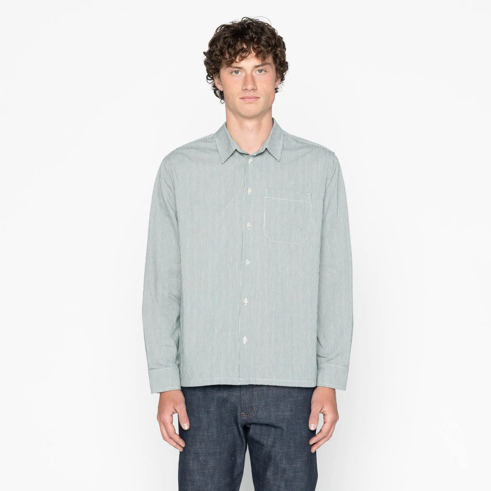 True Shirt - Organic Hickory - Green sold by Tate + Yoko product image thumbnail 2
