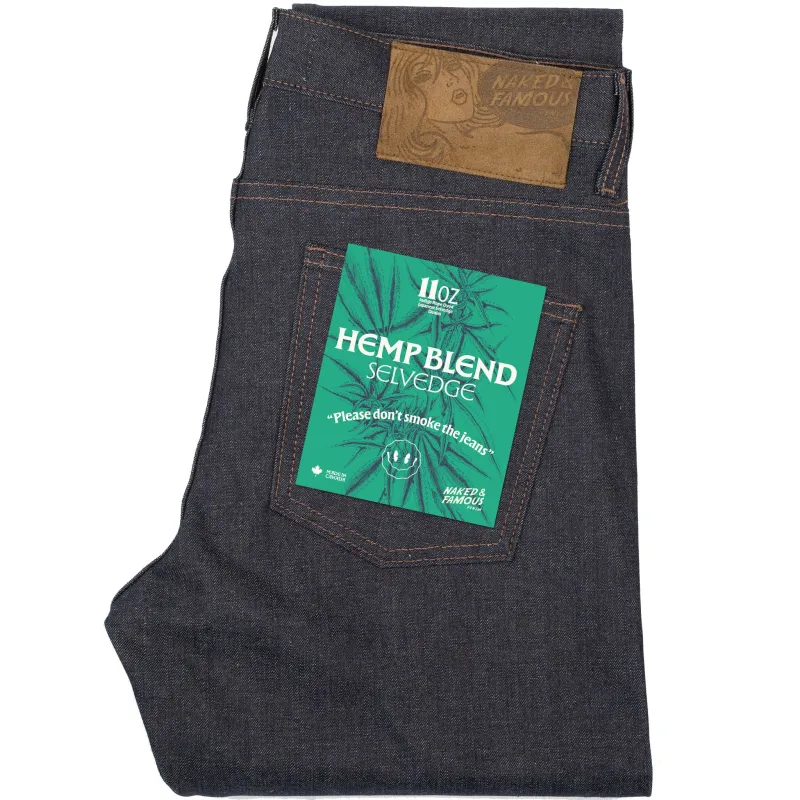 Super Guy -  Hemp Blend  Selvedge - Indigo sold by Tate + Yoko