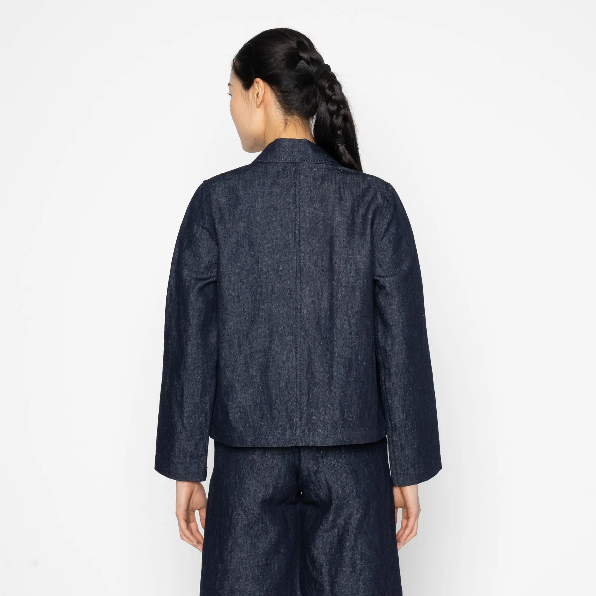 Gracie Jacket - Linen Blend Denim - Indigo sold by Tate + Yoko product image thumbnail 4
