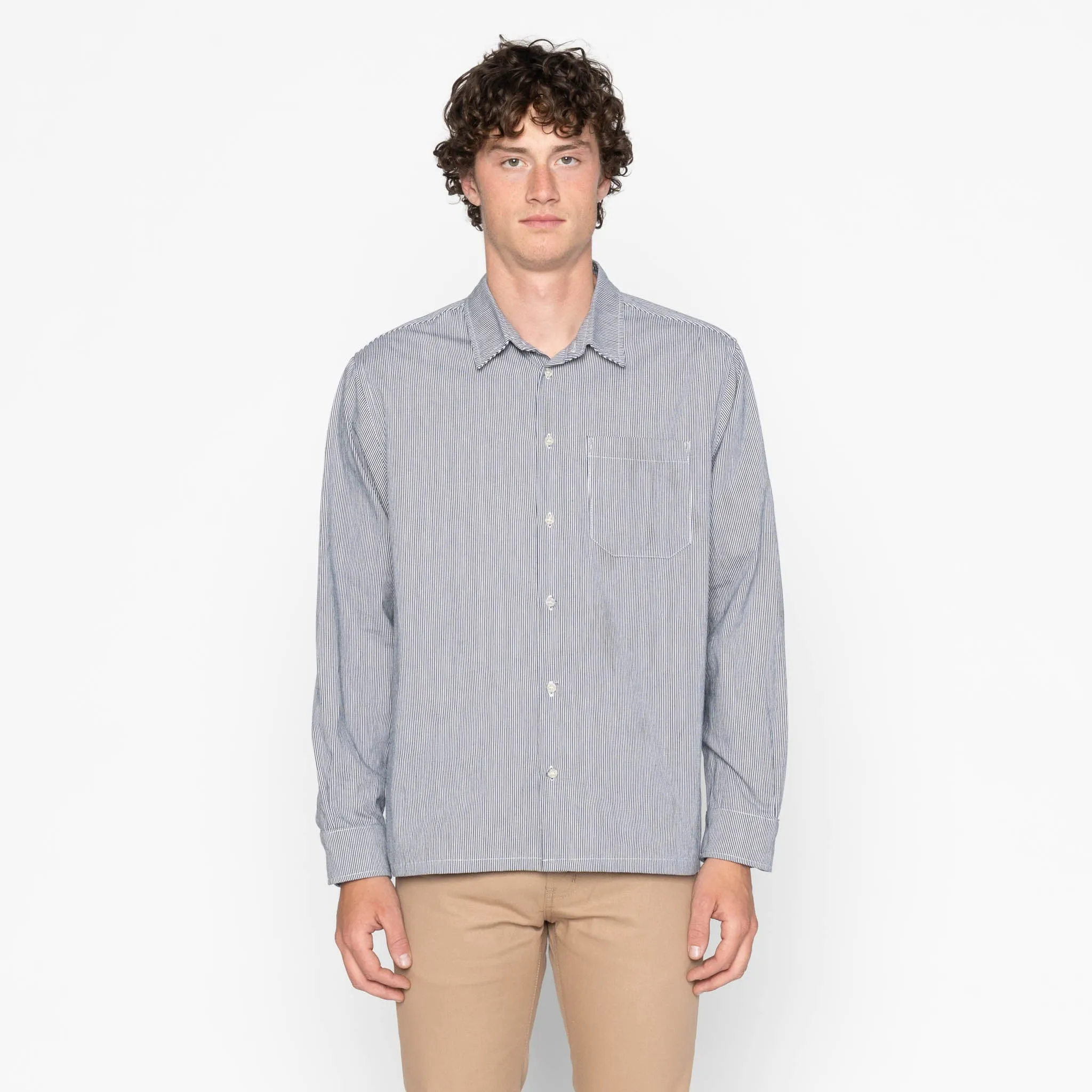 True Shirt - Organic Hickory - Indigo sold by Tate + Yoko product image thumbnail 2