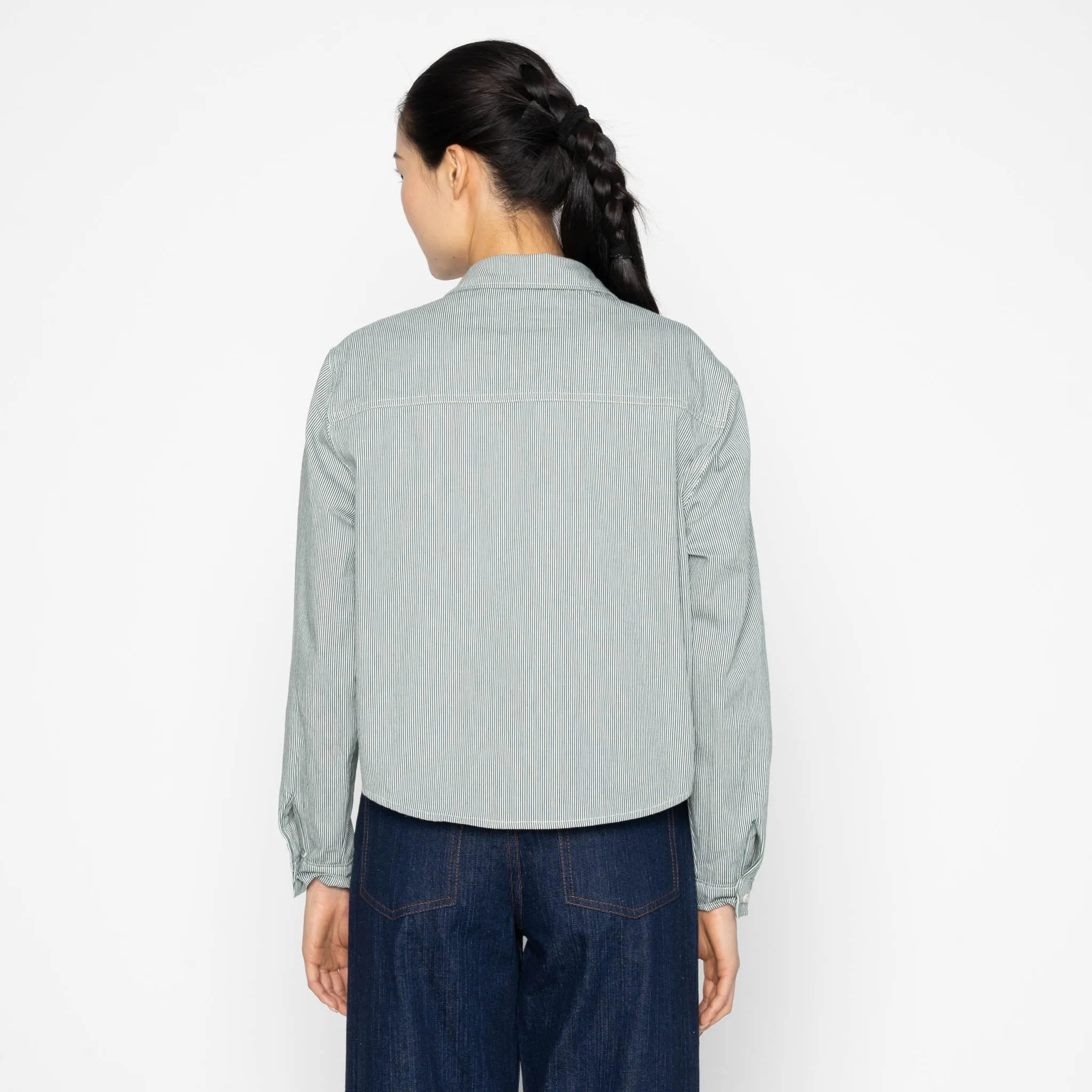 Princeton Shirt - Organic Hickory - Green sold by Tate + Yoko product image thumbnail 4