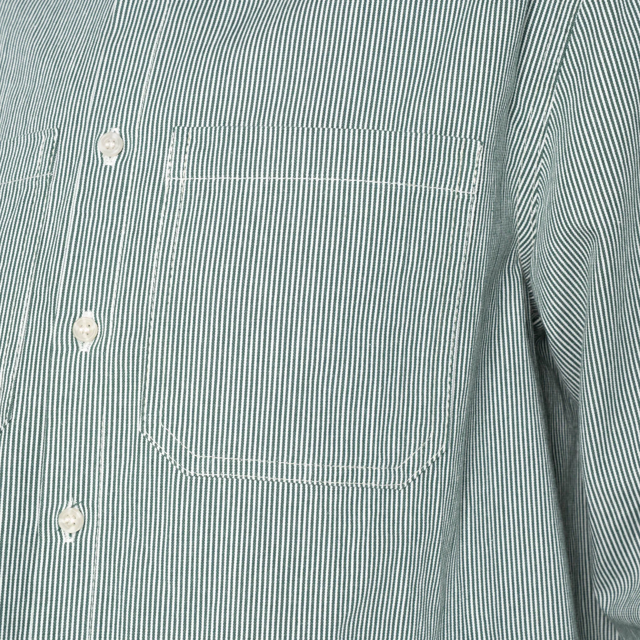 Princeton Shirt - Organic Hickory - Green sold by Tate + Yoko product image thumbnail 5