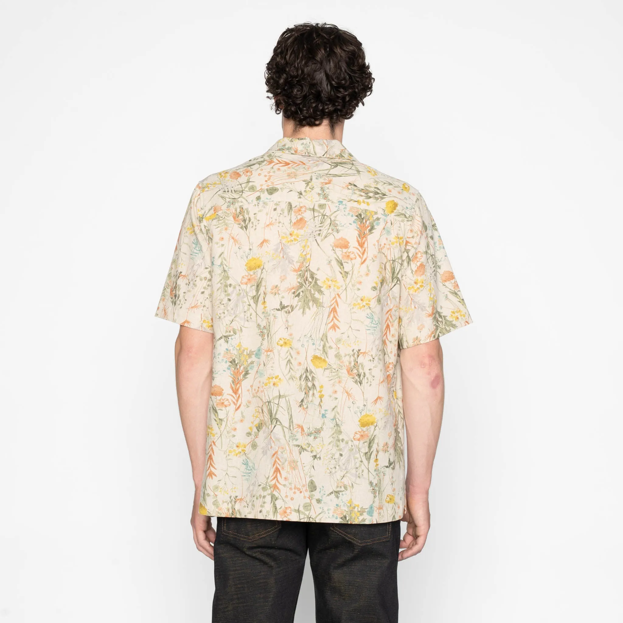 Aloha Shirt - Flowers Painting - Natural sold by Tate + Yoko product image thumbnail 4