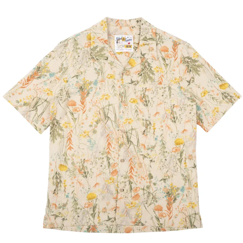 Aloha Shirt - Flowers Painting - Natural sold by Tate + Yoko