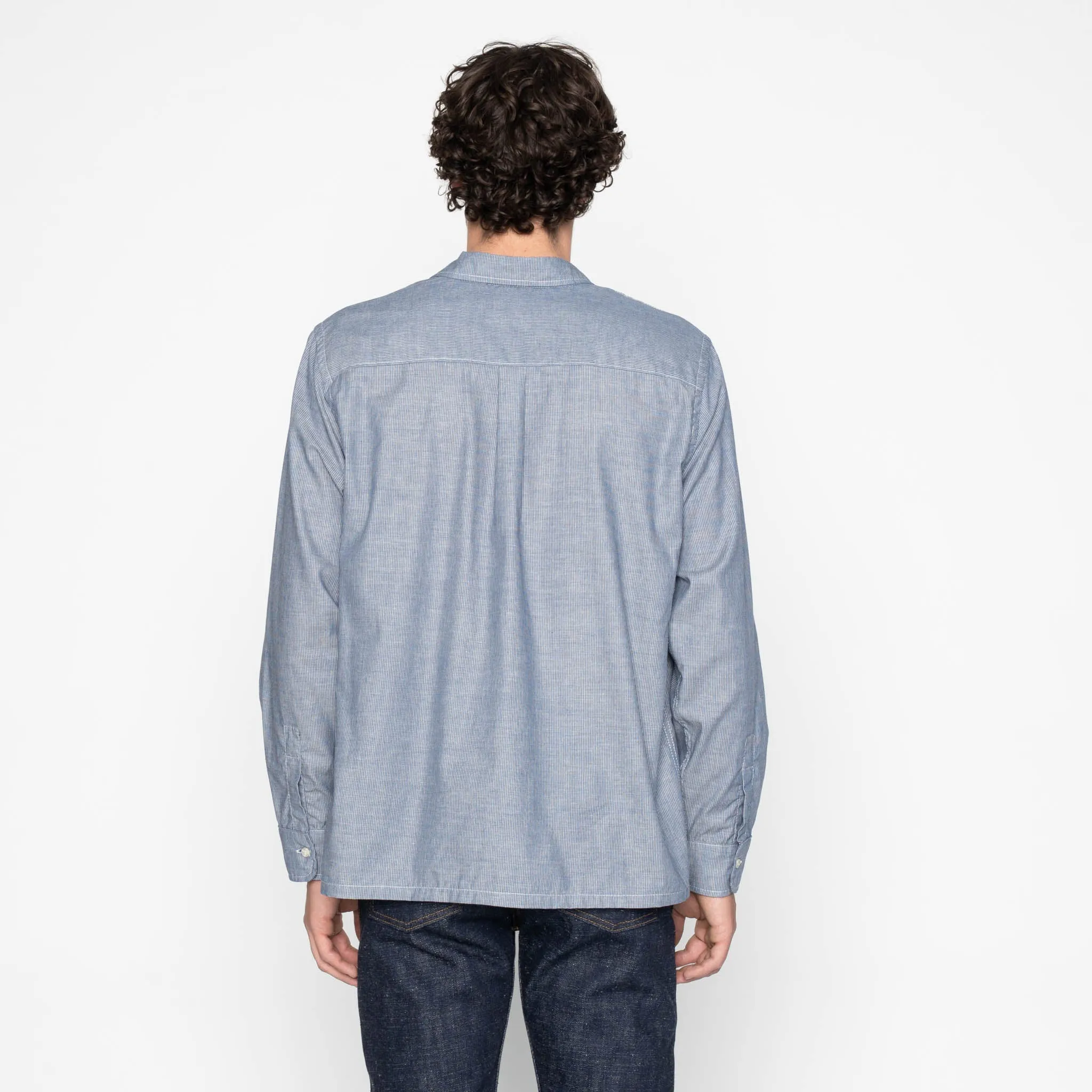 True Shirt - Indigo Stripe Selvedge - Indigo sold by Tate + Yoko product image thumbnail 4