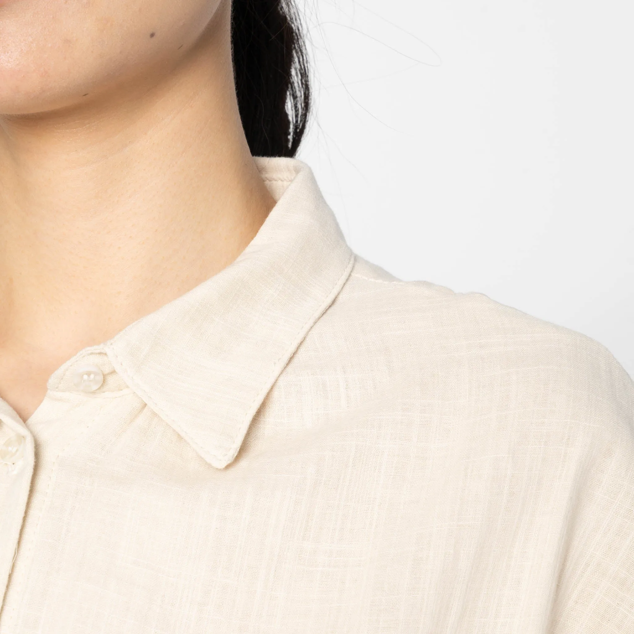 Billie Shirt - Double Weave Gauze - Bone sold by Tate + Yoko product image thumbnail 5