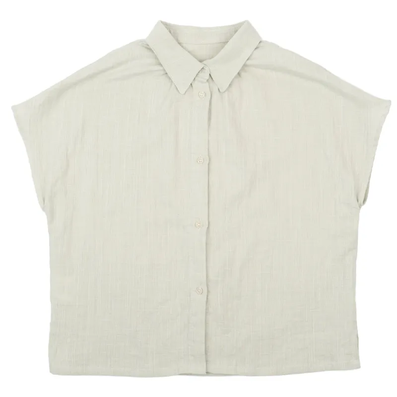 Billie Shirt - Double Weave Gauze - Mint made by Naked & Famous Denim