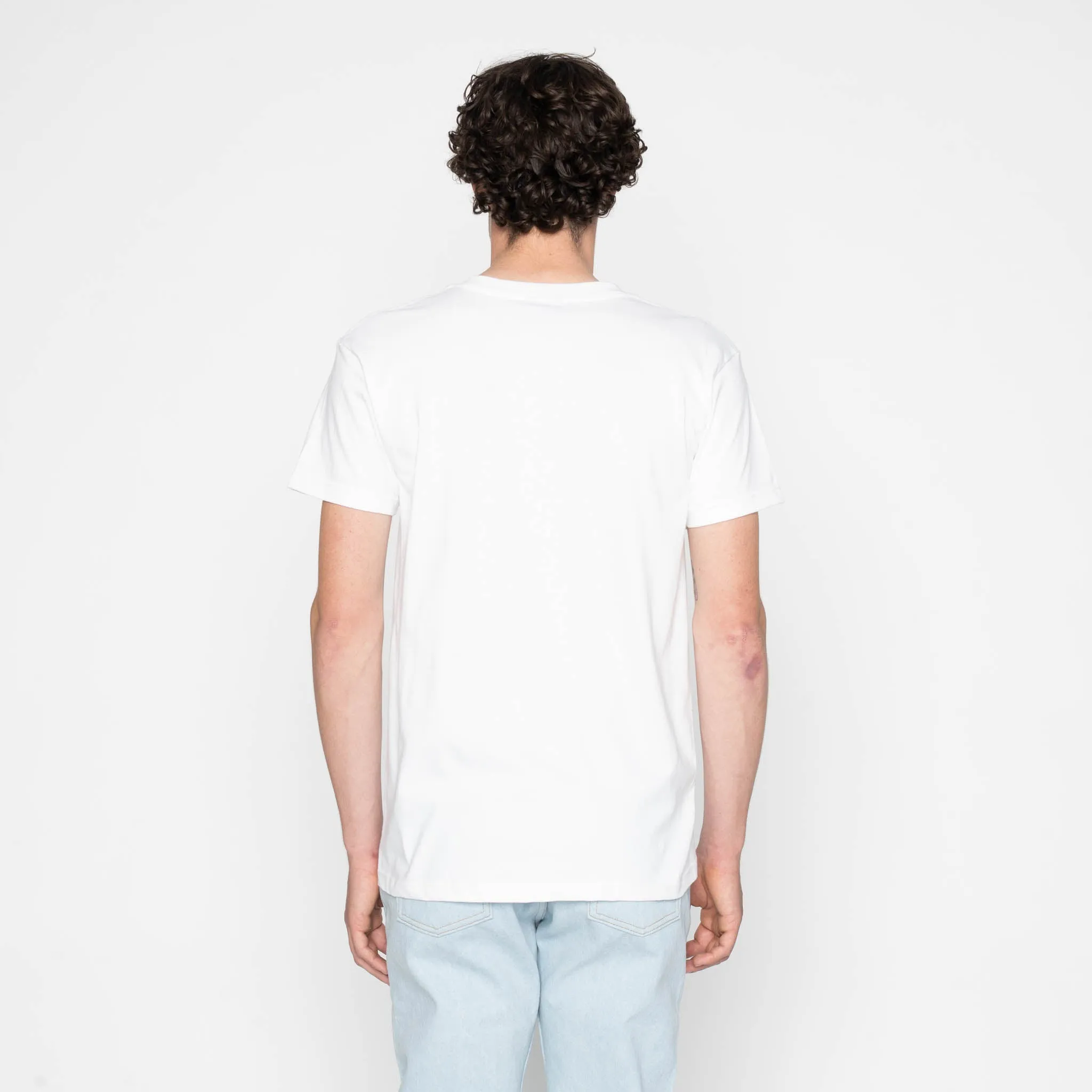 Pocket Tee - White + Seigaiha Waves - Indigo sold by Tate + Yoko product image thumbnail 4