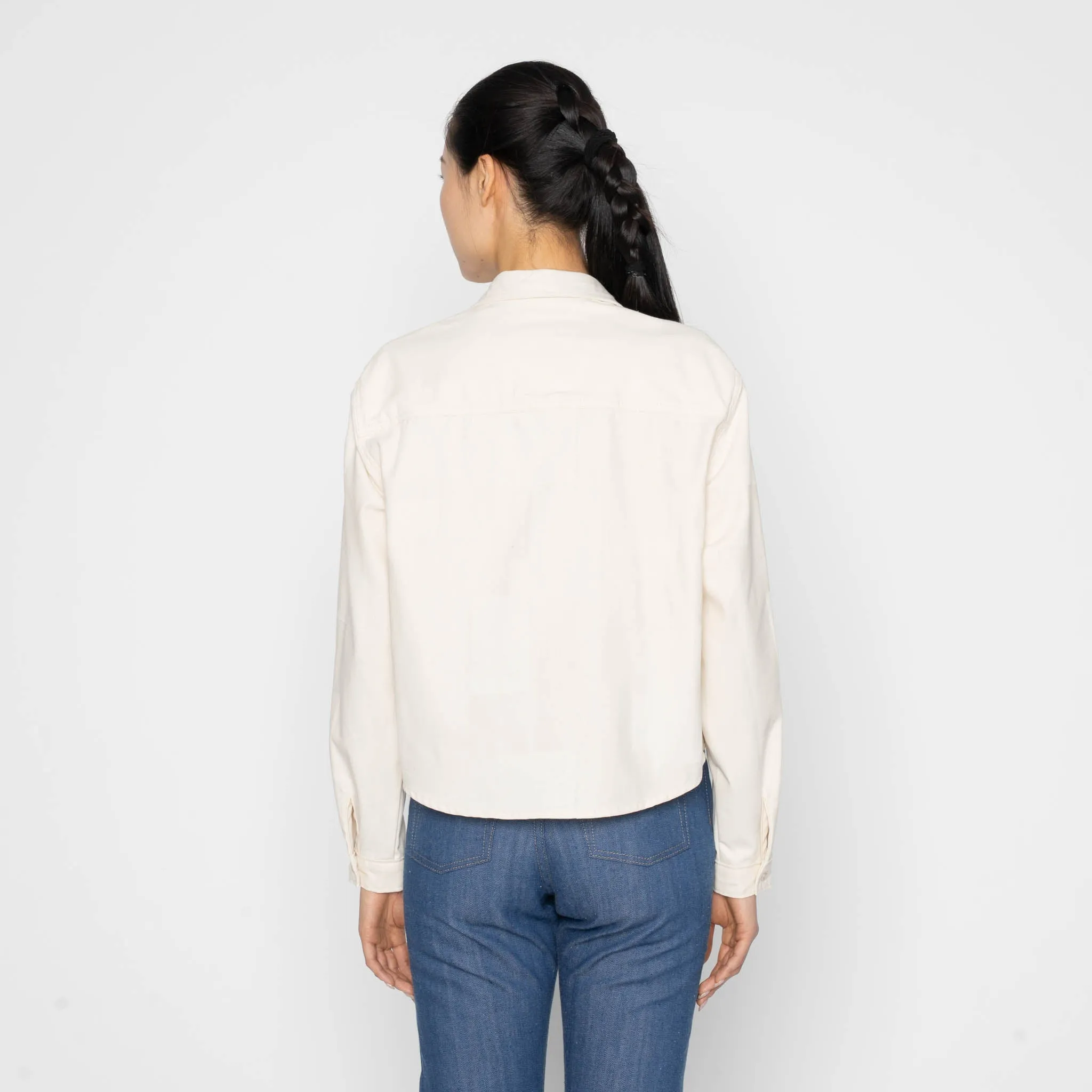 Princeton Shirt - Jacquard Denim - Ecru sold by Tate + Yoko product image thumbnail 4