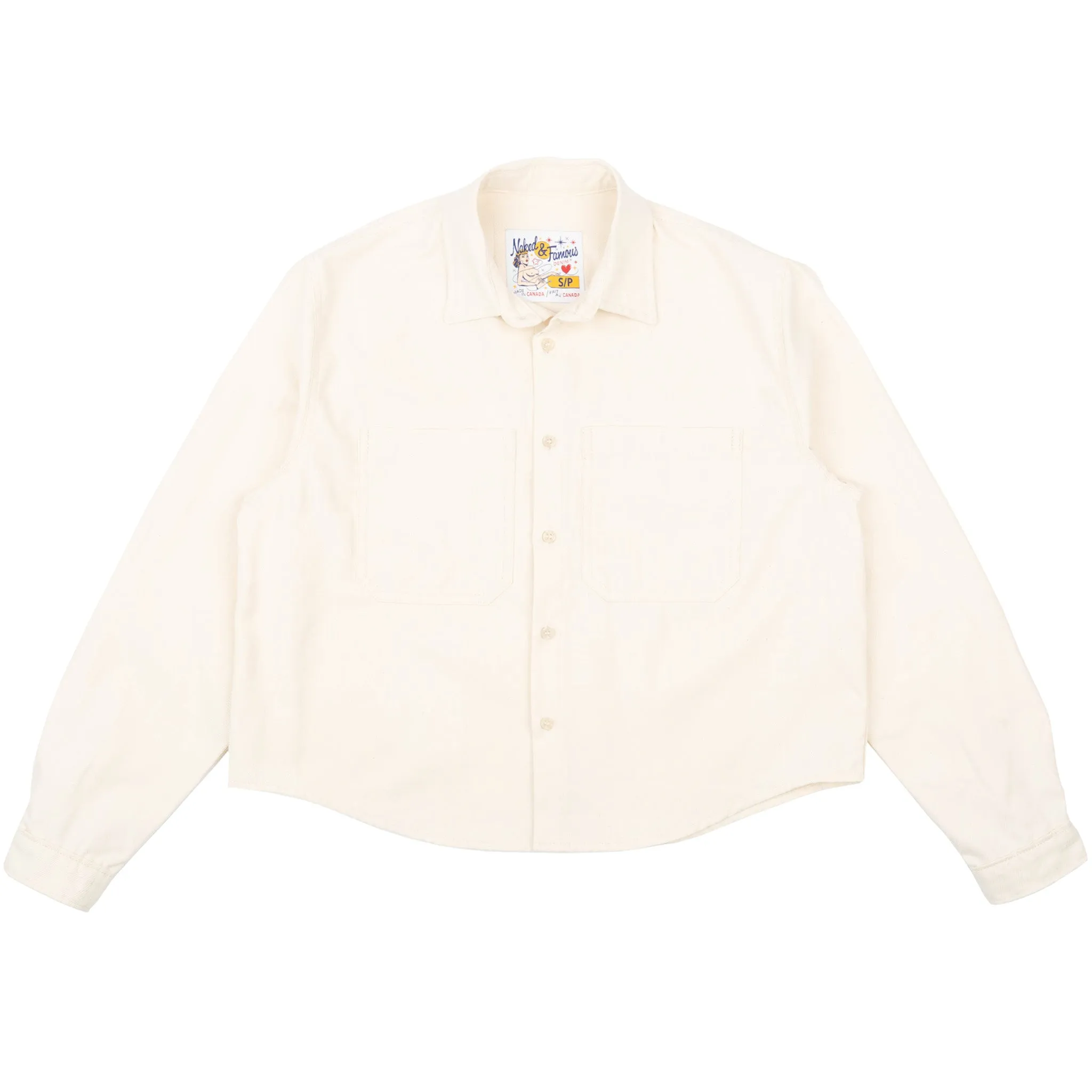 Princeton Shirt - Jacquard Denim - Ecru sold by Tate + Yoko