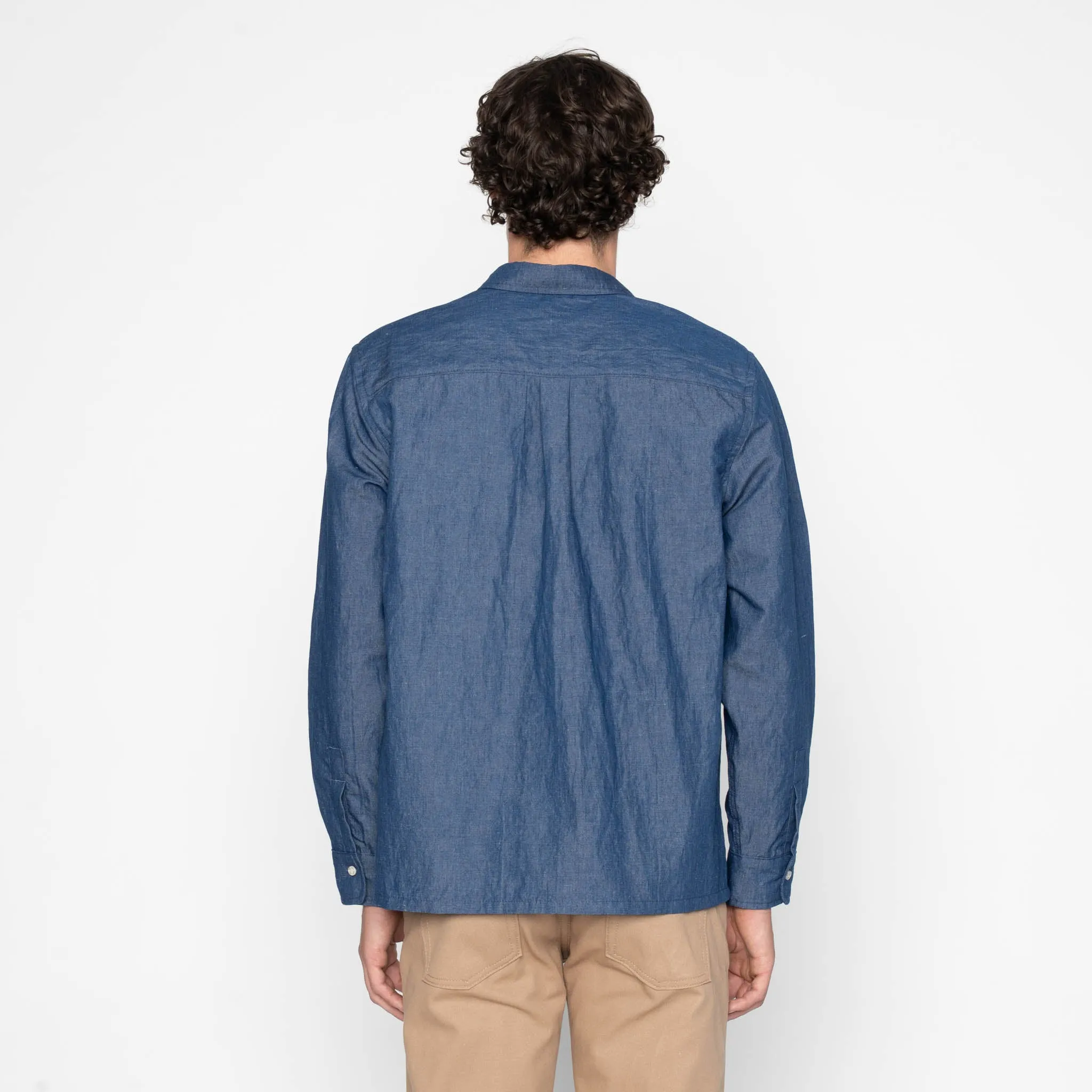 True Shirt - Linen Blend Denim - Indigo sold by Tate + Yoko product image thumbnail 4