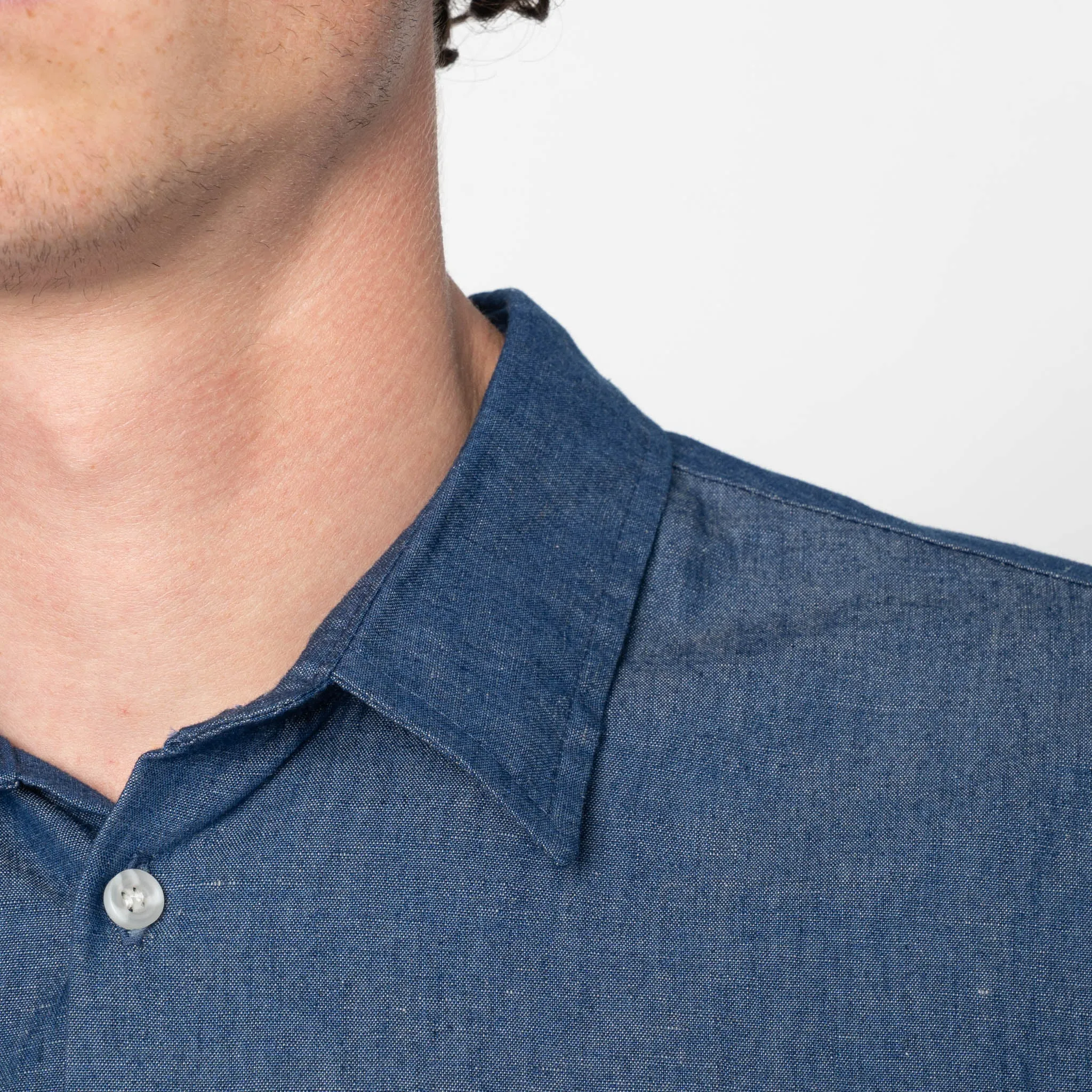 True Shirt - Linen Blend Denim - Indigo sold by Tate + Yoko product image thumbnail 5