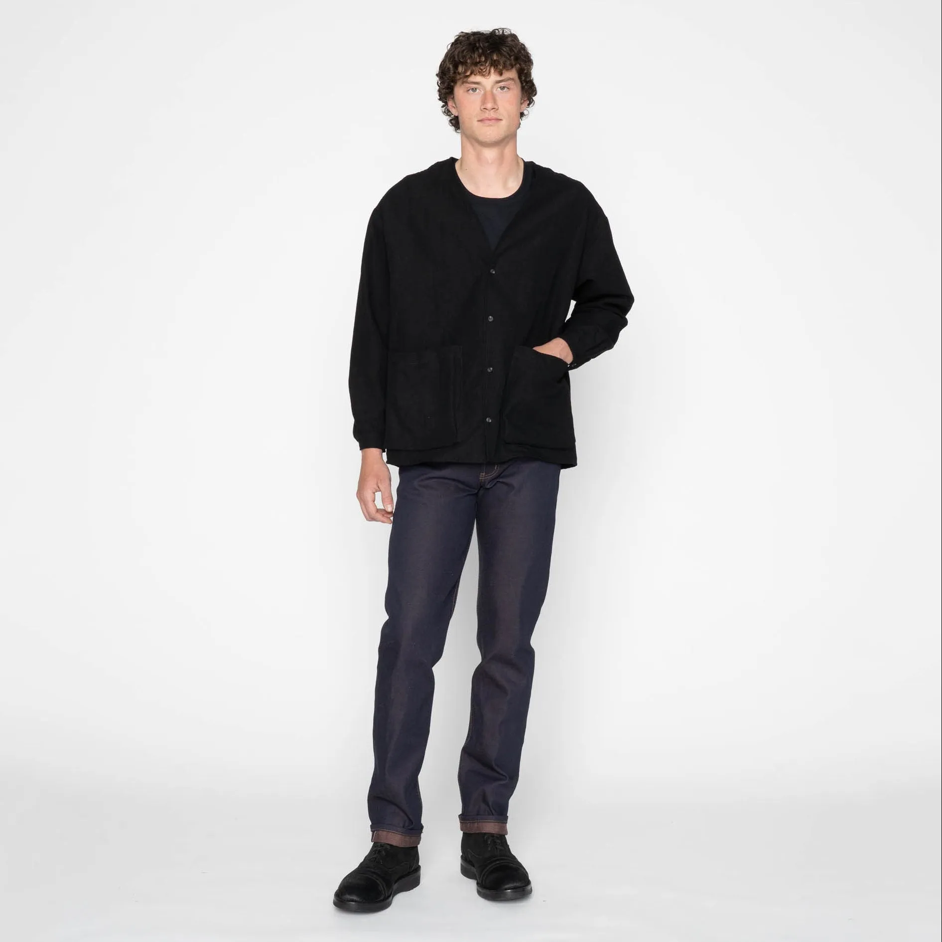 Wise Guy - Linen Blend Denim - Black sold by Tate + Yoko product image thumbnail 5