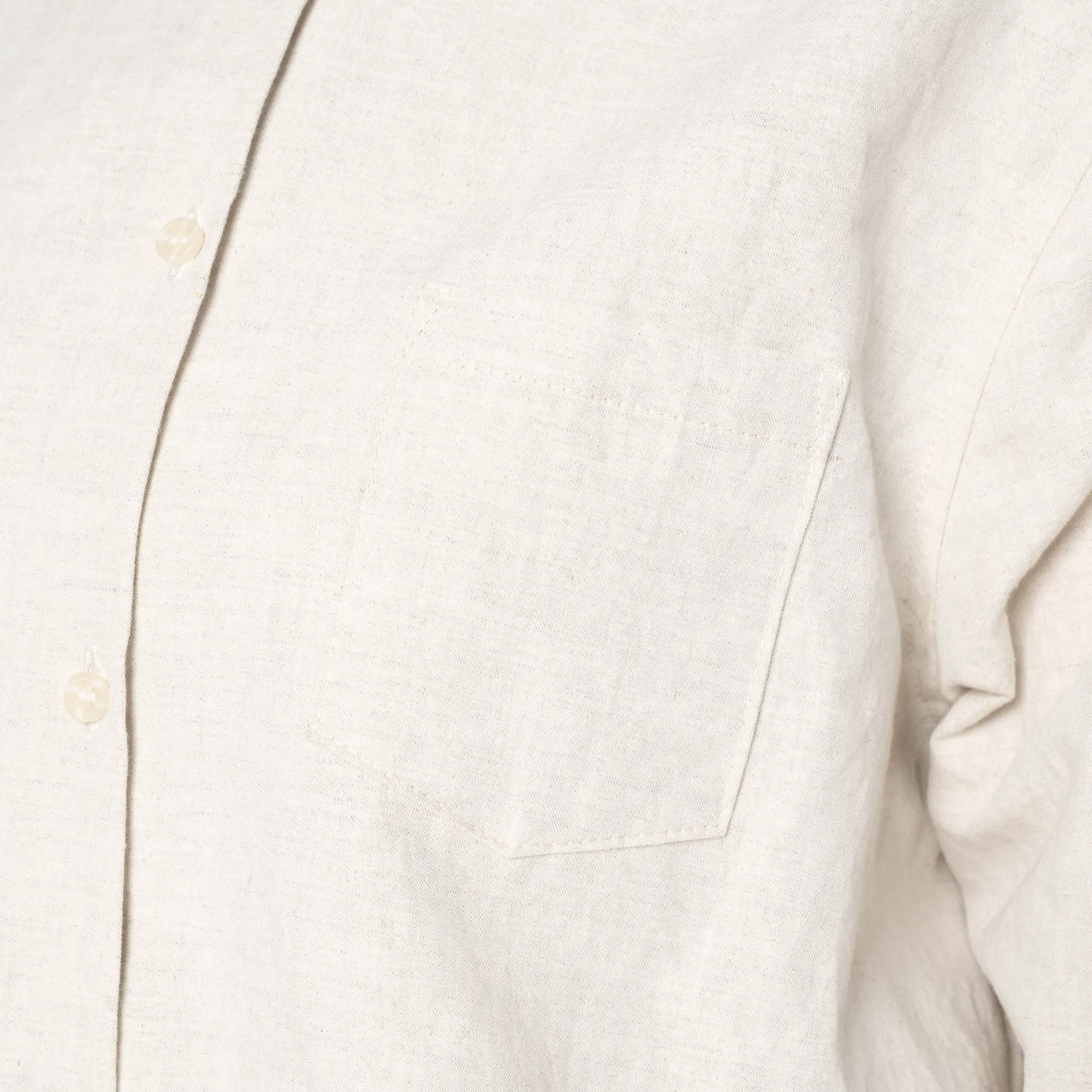 Judy Shirt - Linen Blend Denim - Ecru sold by Tate + Yoko product image thumbnail 5