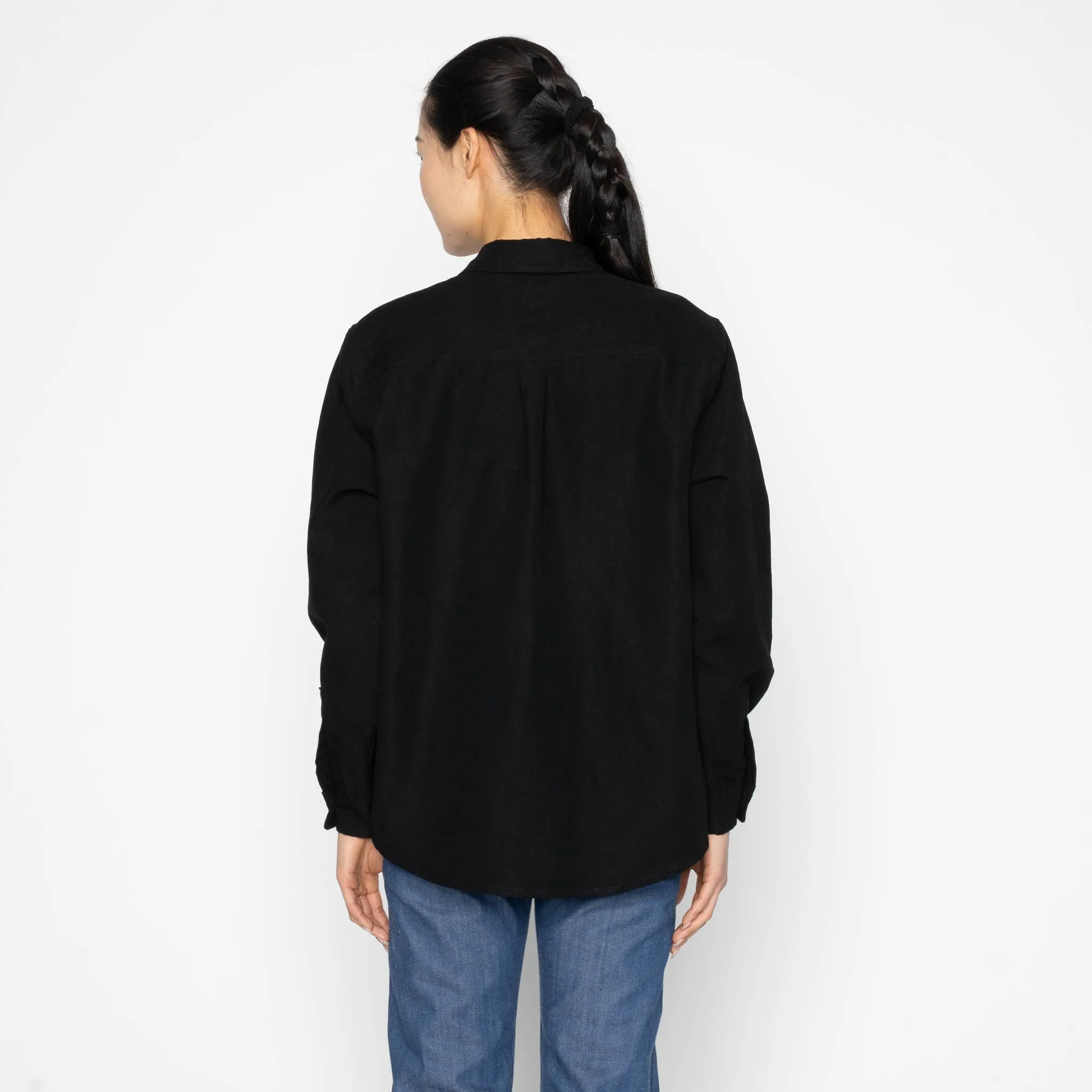Judy Shirt - Linen Blend Denim - Black sold by Tate + Yoko product image thumbnail 4