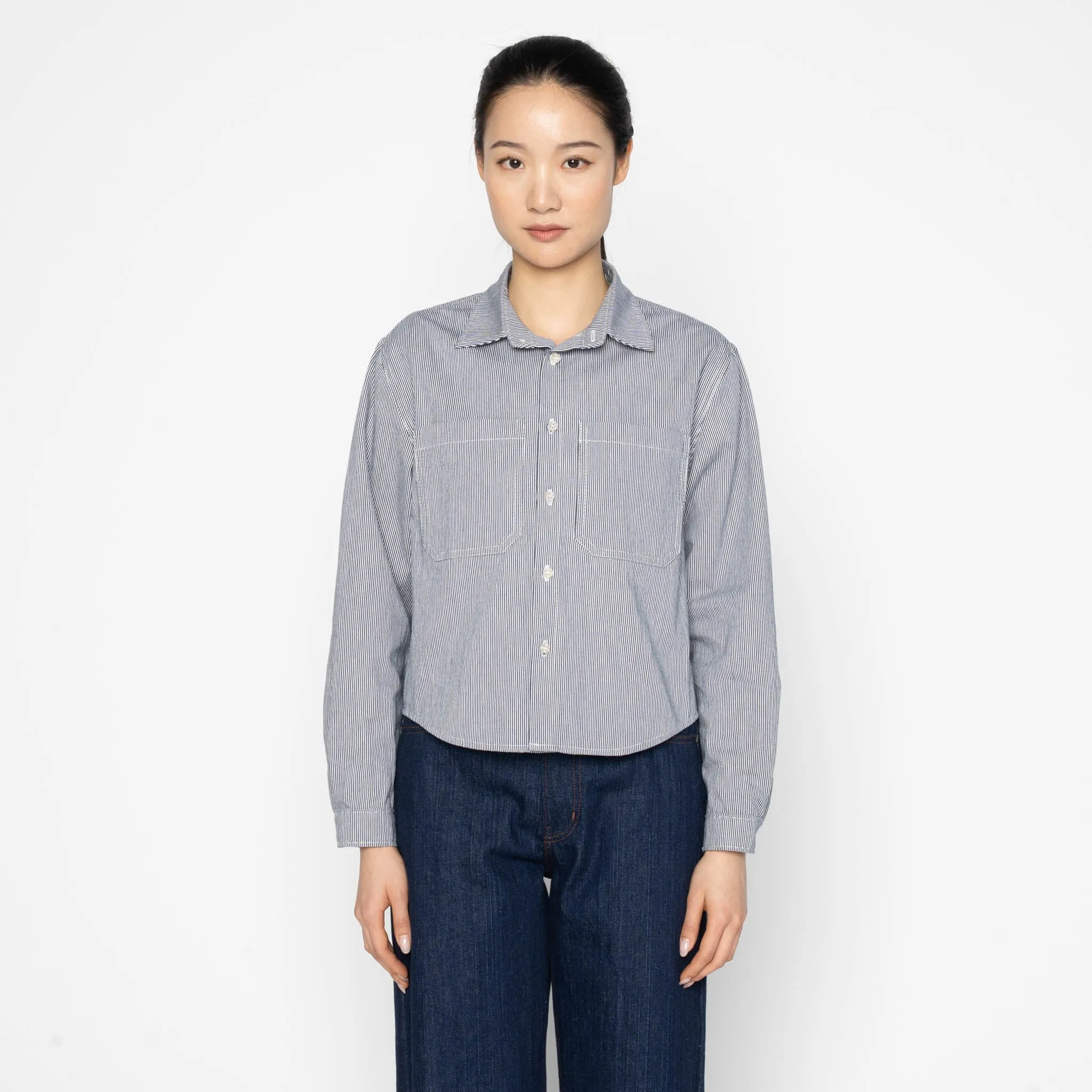 Princeton Shirt - Organic Hickory - Indigo sold by Tate + Yoko product image thumbnail 2
