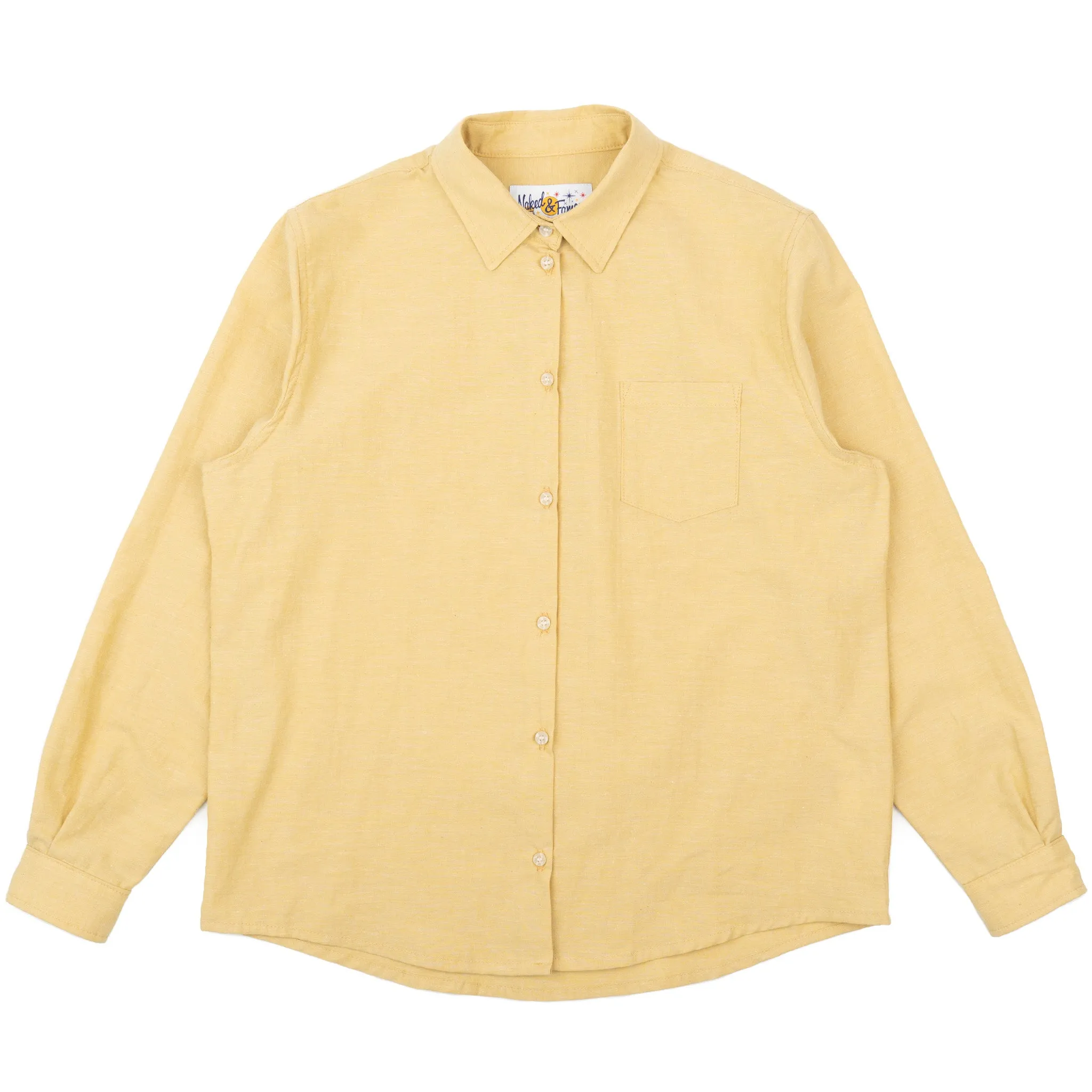Judy Shirt - Selvedge Chambray - Yellow sold by Tate + Yoko