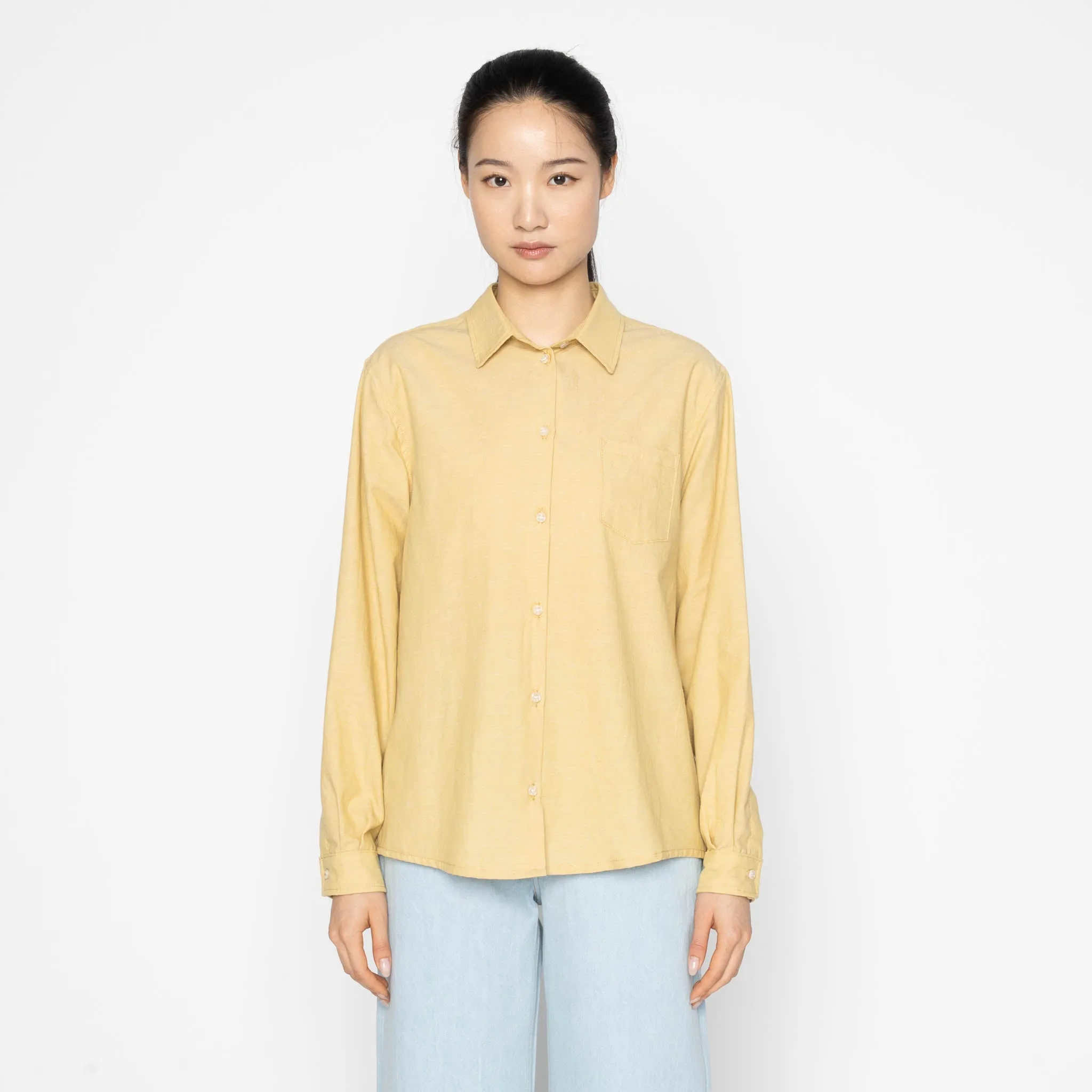 Judy Shirt - Selvedge Chambray - Yellow sold by Tate + Yoko product image thumbnail 2