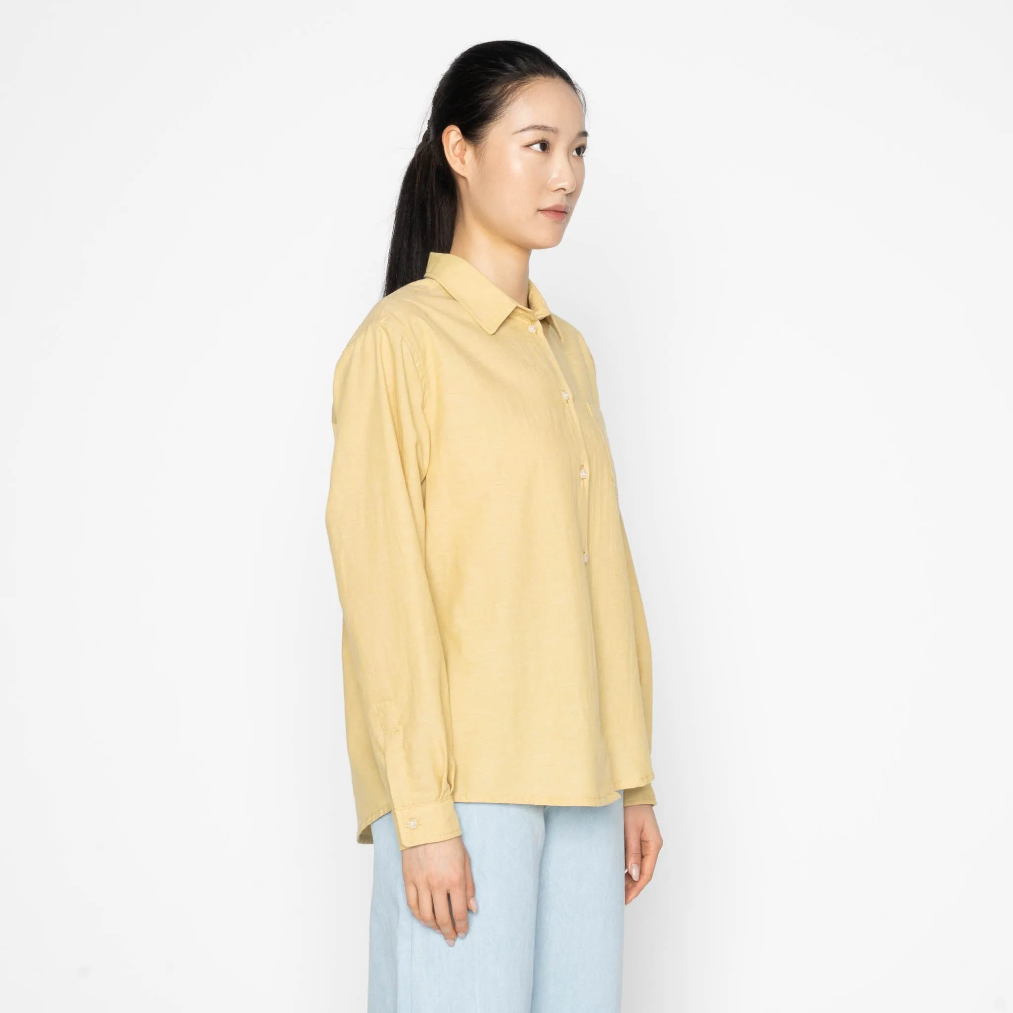 Judy Shirt - Selvedge Chambray - Yellow sold by Tate + Yoko product image thumbnail 3
