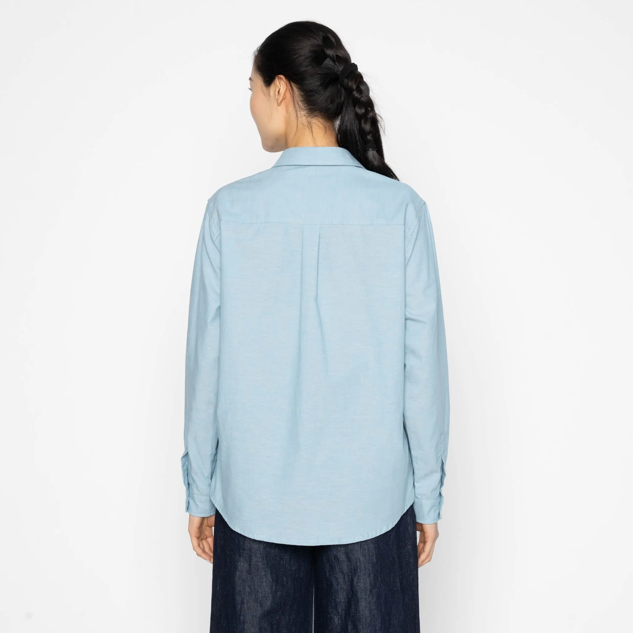 Judy Shirt - Selvedge Chambray - Pale Blue sold by Tate + Yoko product image thumbnail 4