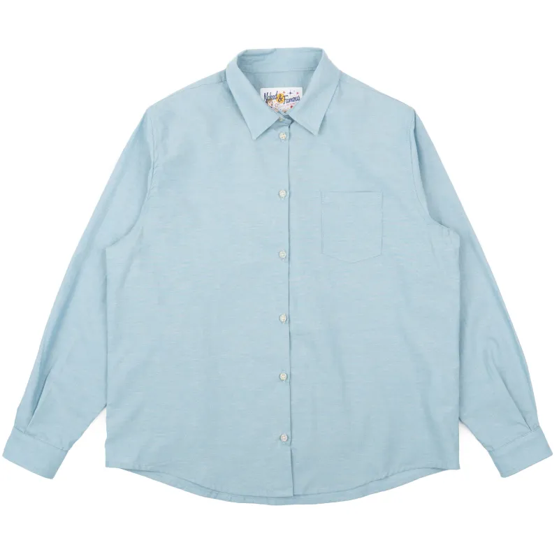 Judy Shirt - Selvedge Chambray - Pale Blue made by Naked & Famous Denim