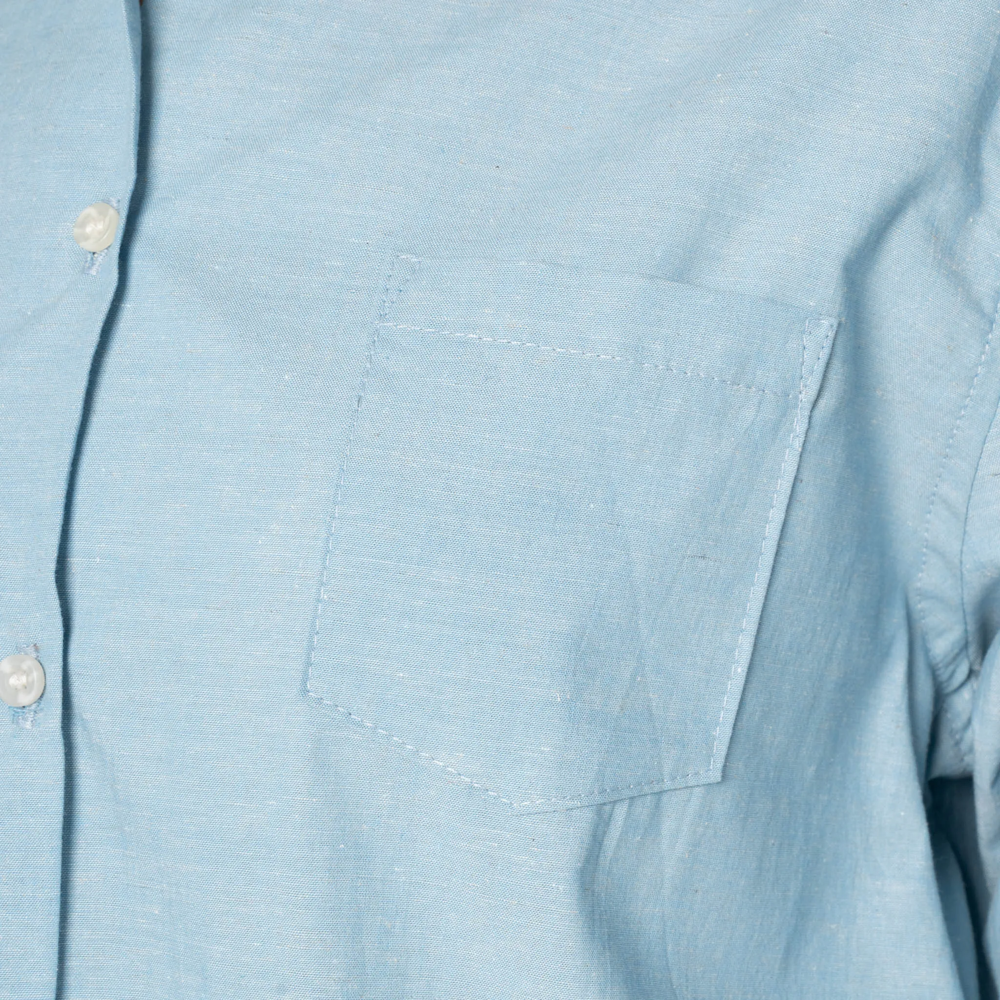 Judy Shirt - Selvedge Chambray - Pale Blue sold by Tate + Yoko product image thumbnail 5