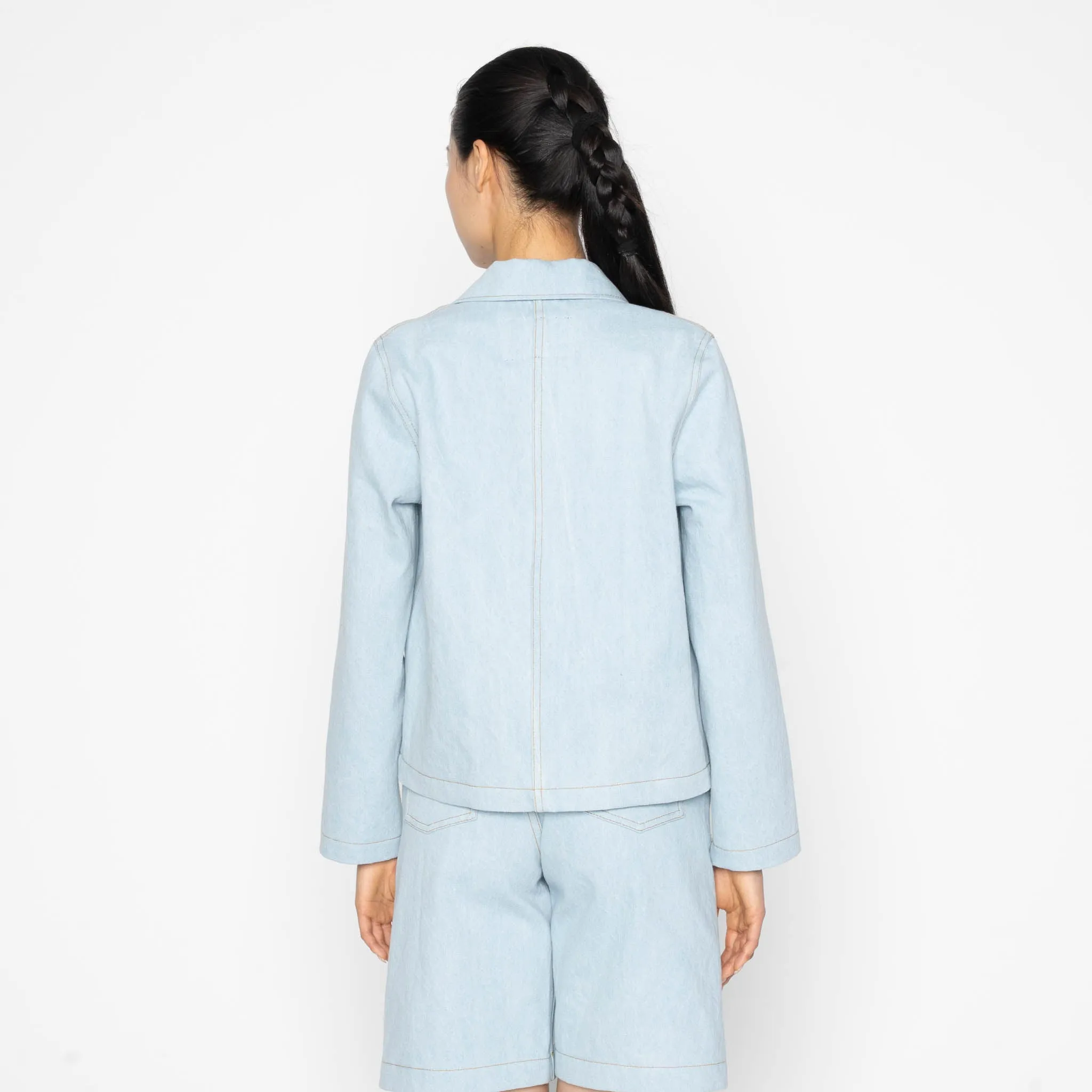 Gracie Jacket - Secret Agent Denim - Bleach Blue sold by Tate + Yoko product image thumbnail 4