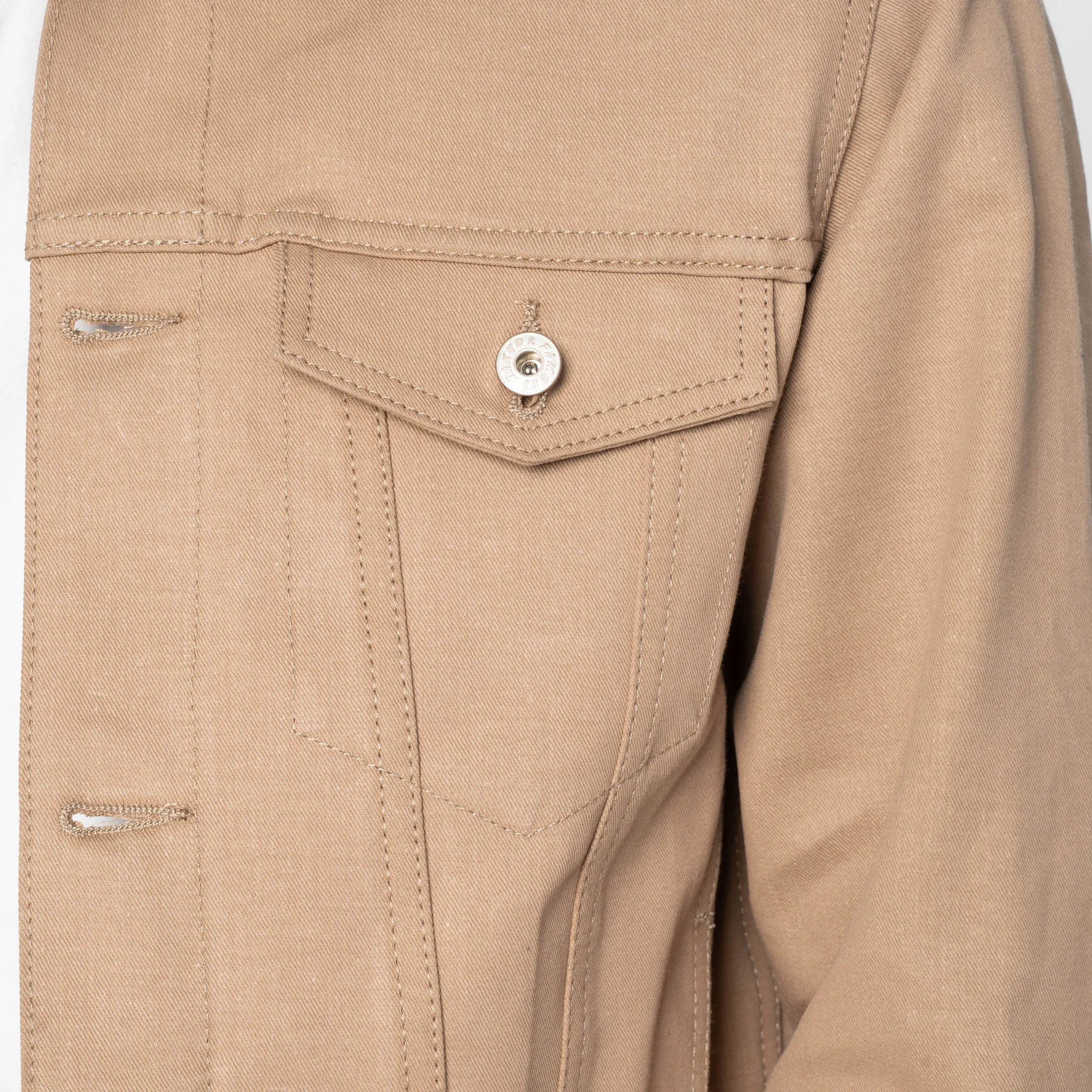 Denim Jacket - Selvedge Slacks Beige sold by Tate + Yoko product image thumbnail 5