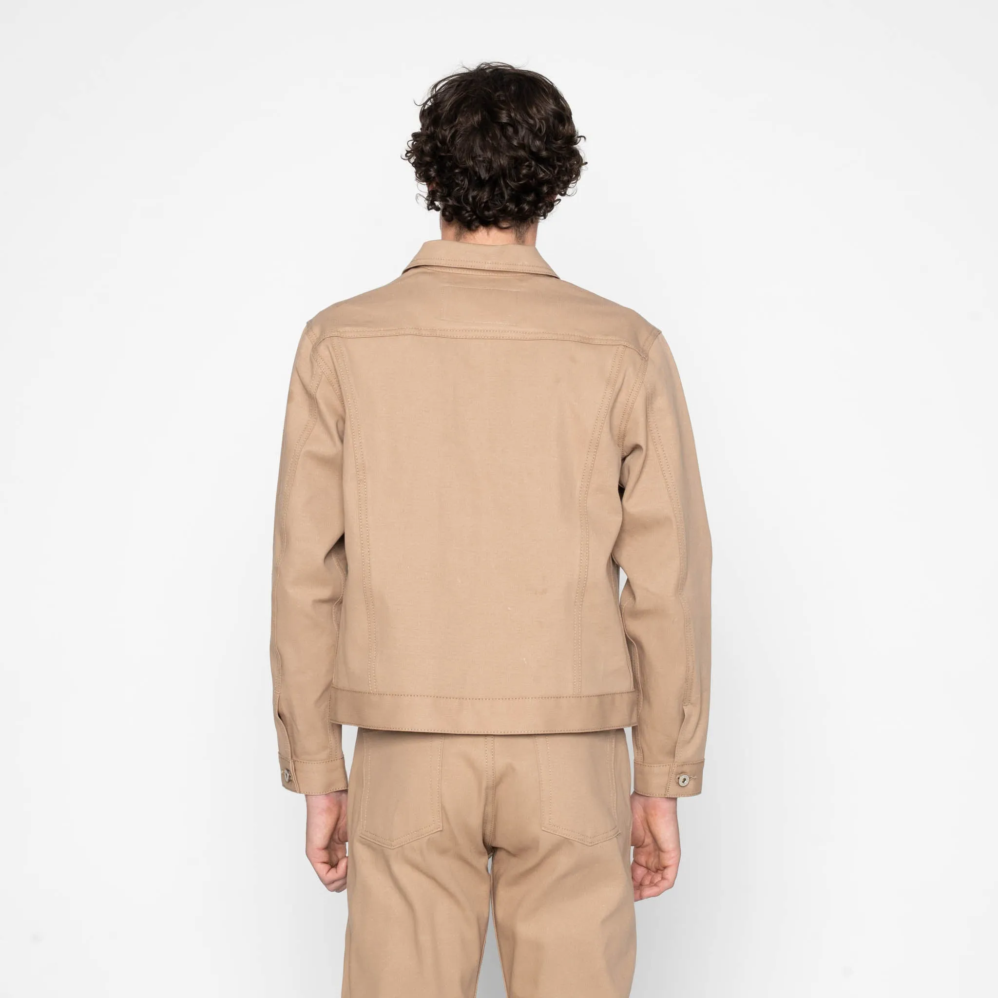 Denim Jacket - Selvedge Slacks Beige sold by Tate + Yoko product image thumbnail 4