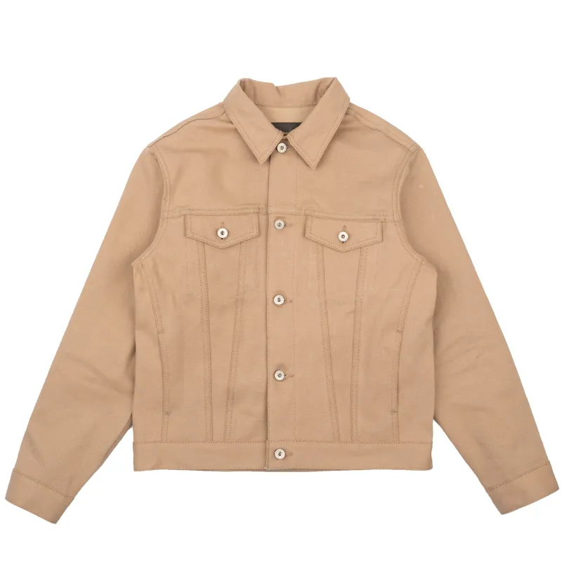Denim Jacket  - Selvedge Slacks Beige made by Naked & Famous Denim