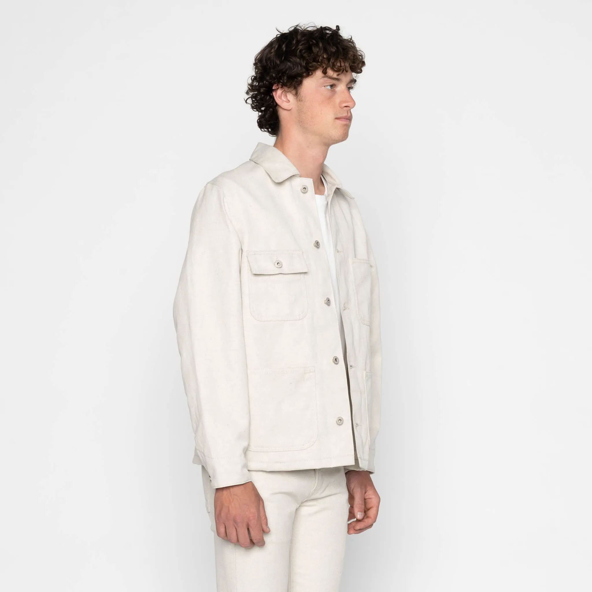 Chore Coat - Tabi Selvedge - Off White sold by Tate + Yoko product image thumbnail 3