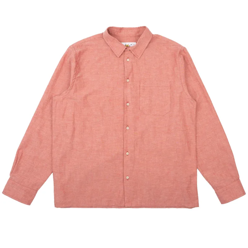 True Shirt - Selvedge Chambray - Red made by Naked & Famous Denim