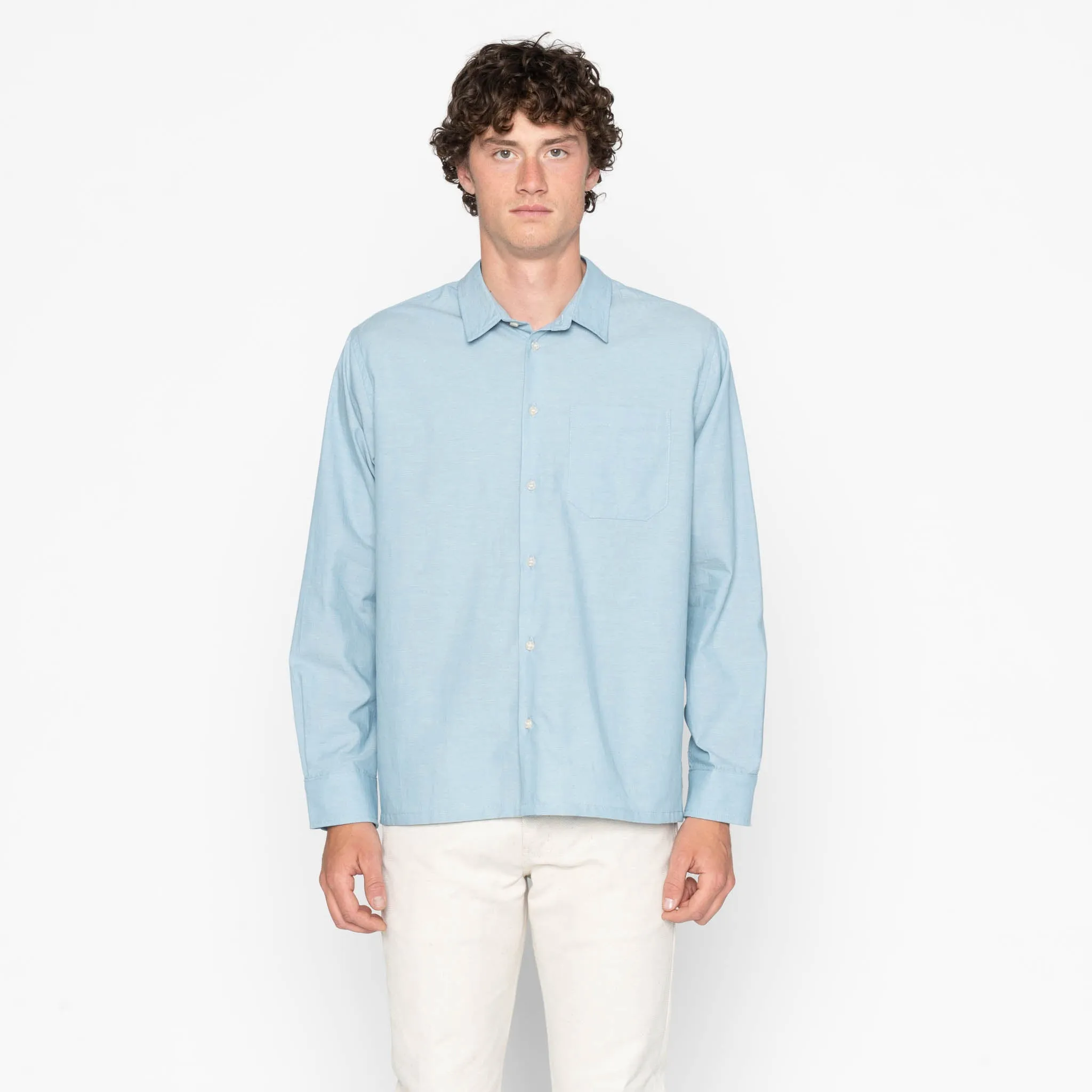 True Shirt - Selvedge Chambray - Pale Blue sold by Tate + Yoko product image thumbnail 2