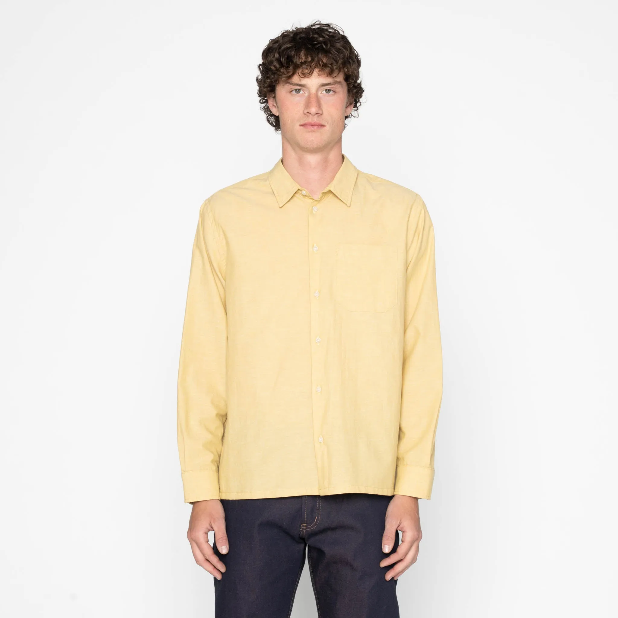 True Shirt - Selvedge Chambray - Yellow sold by Tate + Yoko product image thumbnail 2