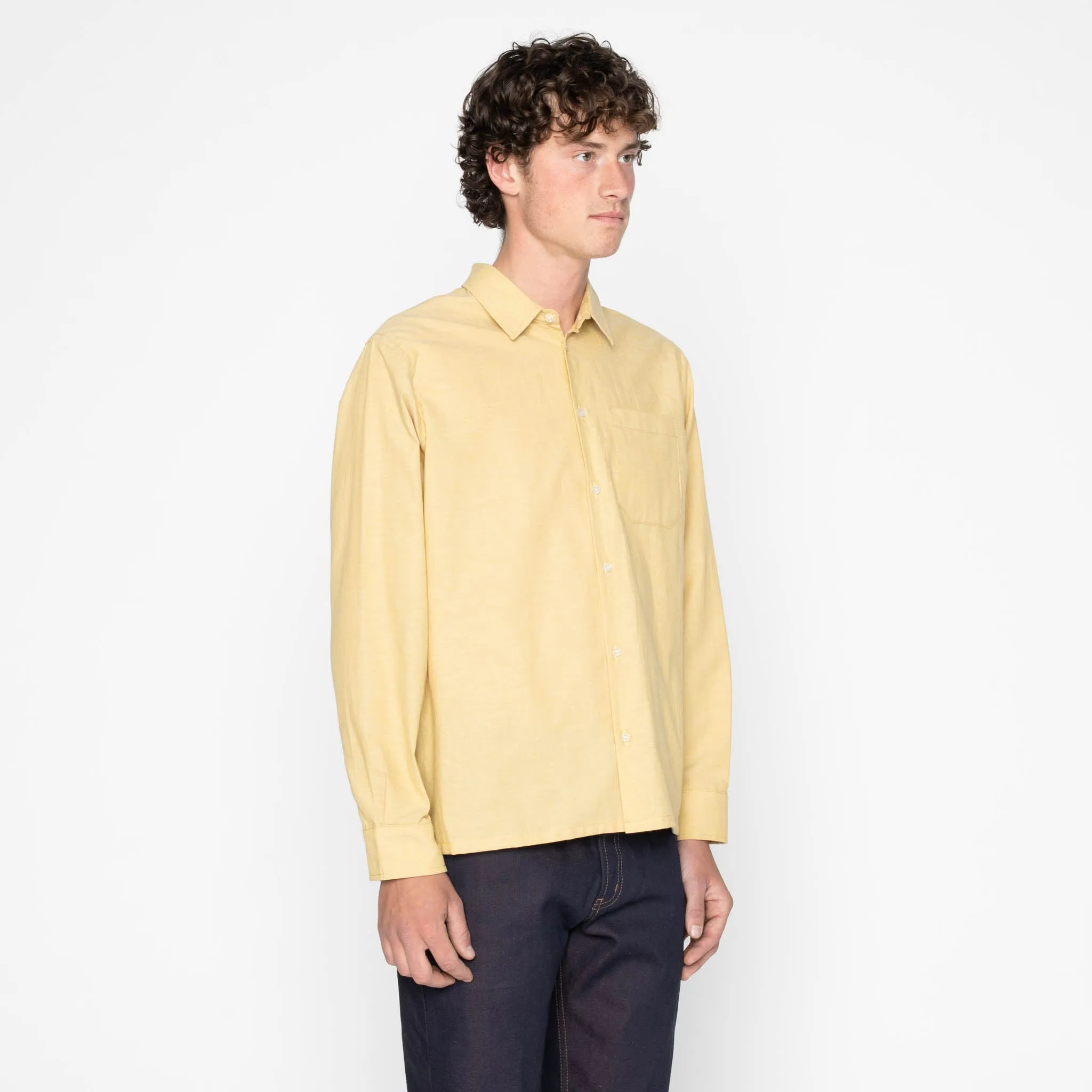 True Shirt - Selvedge Chambray - Yellow sold by Tate + Yoko product image thumbnail 3