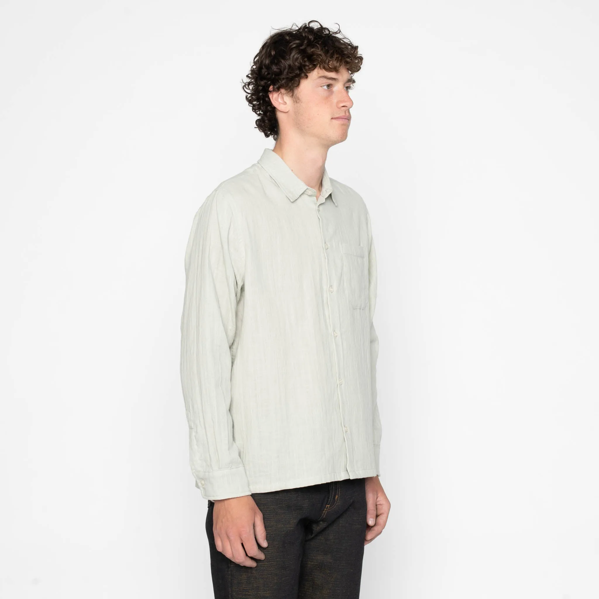 True Shirt - Double Weave Slub Gauze - Mint sold by Tate + Yoko product image thumbnail 3
