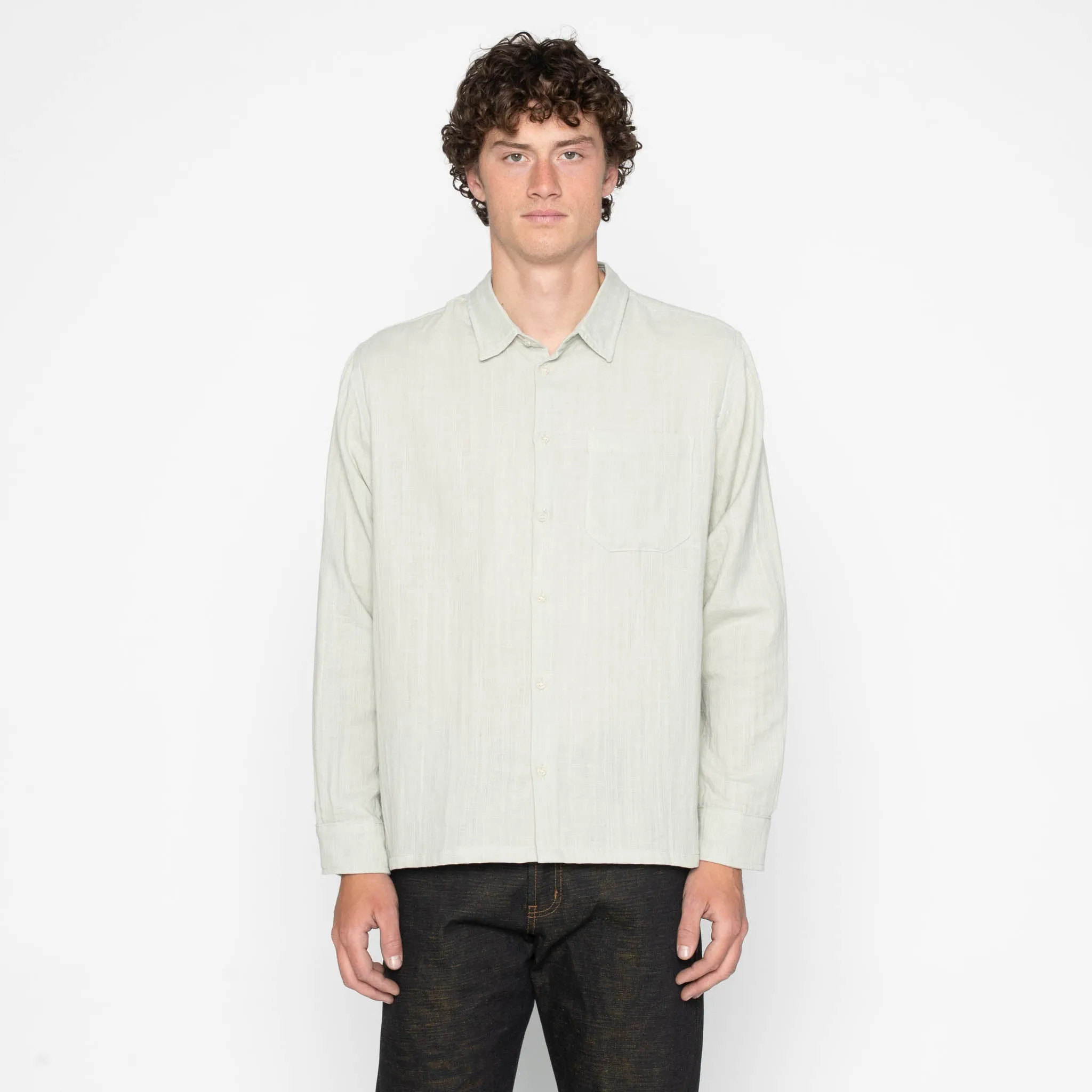 True Shirt - Double Weave Slub Gauze - Mint sold by Tate + Yoko product image thumbnail 2