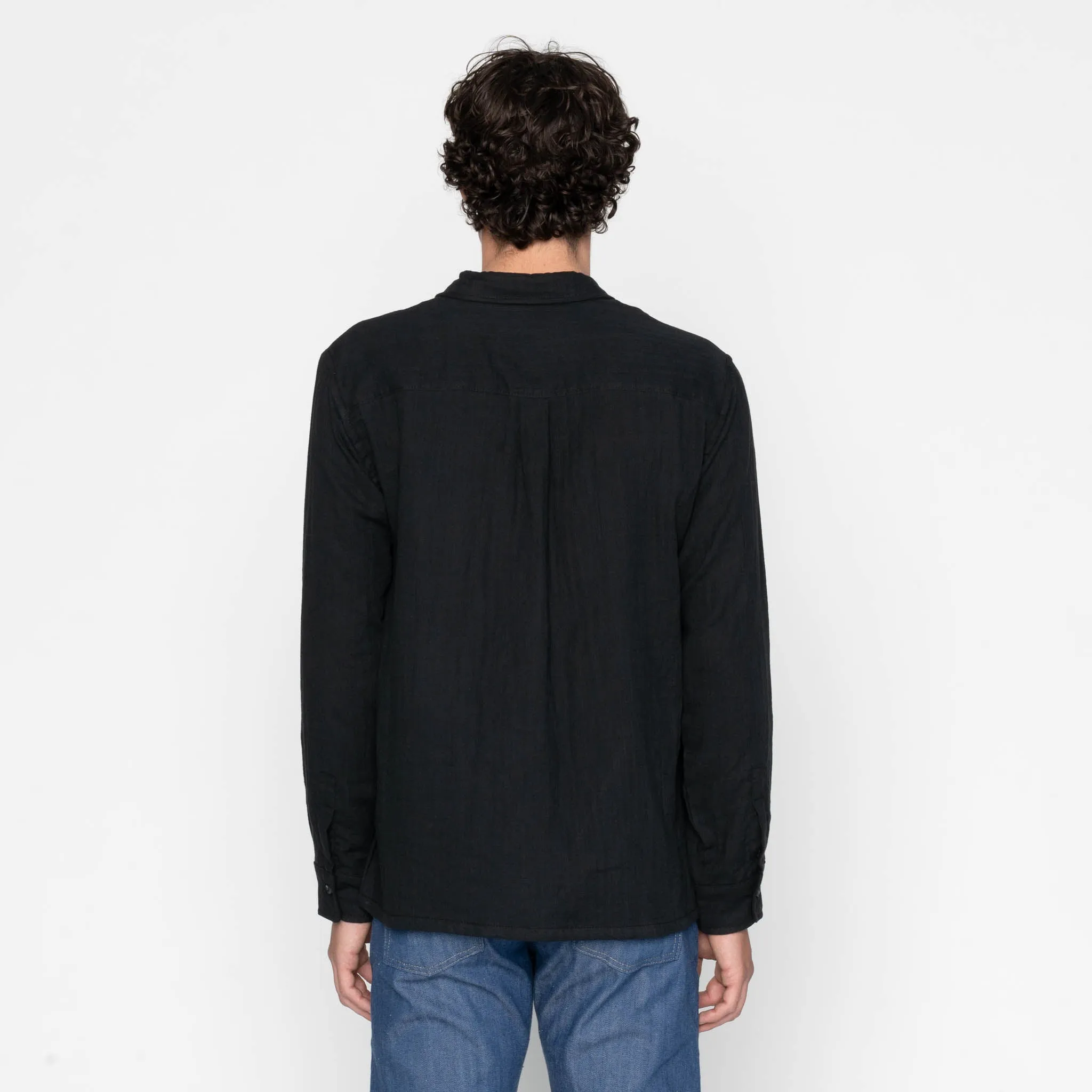 True Shirt - Double Weave Slub Gauze - Black sold by Tate + Yoko product image thumbnail 4