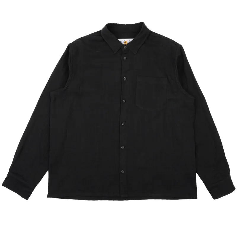 True Shirt - Double Weave Slub Gauze - Black sold by Tate + Yoko