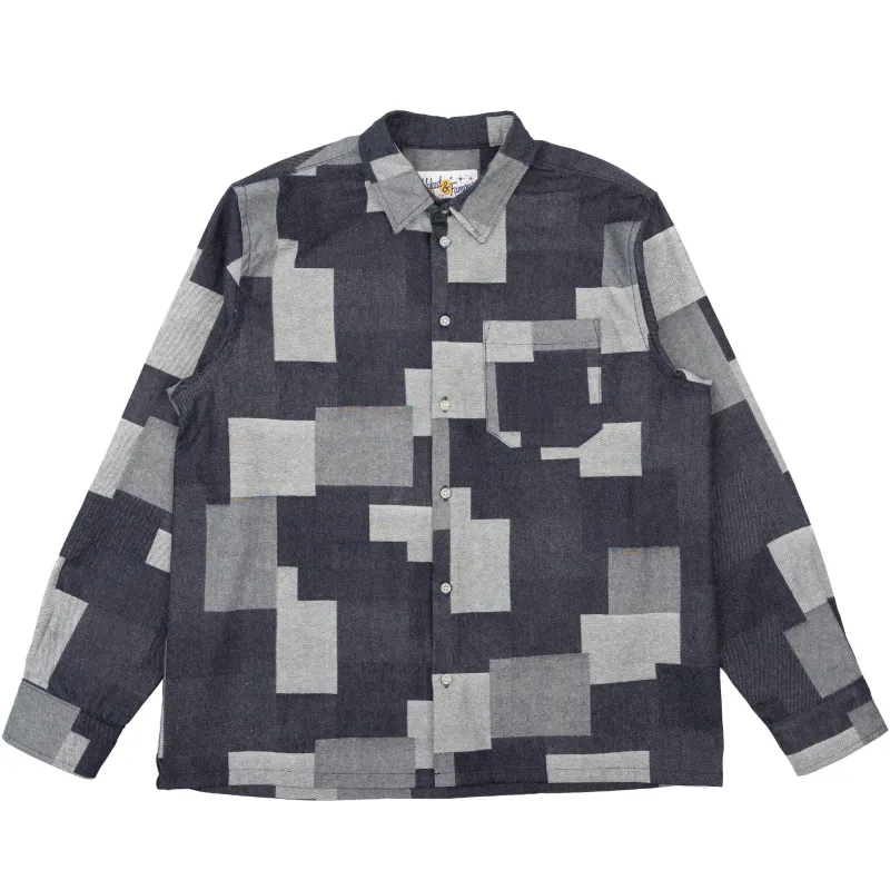 True Shirt - Jacquard  Denim  - Indigo made by Naked & Famous Denim