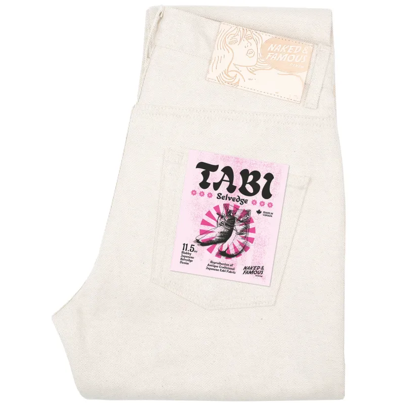 Easy Guy - Tabi Selvedge - Off White made by Naked & Famous Denim