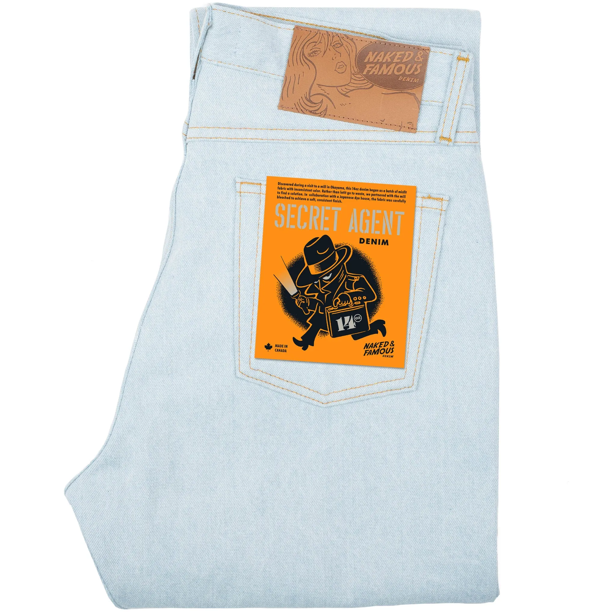 True Guy - Secret Agent Denim - Bleach Blue sold by Tate + Yoko