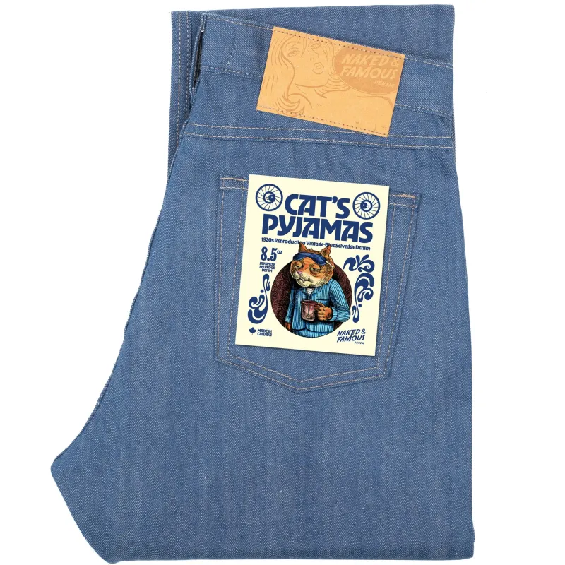 True Guy - The Cat’s Pyjamas Selvedge - Blue sold by Tate + Yoko