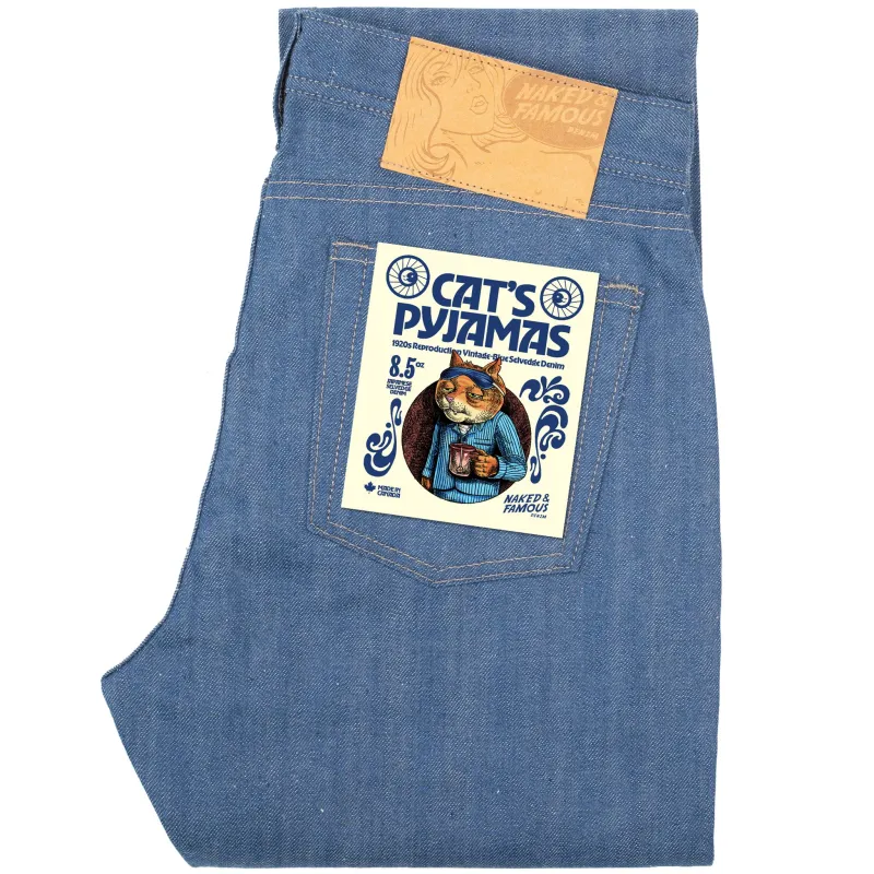 Weird Guy - The Cat’s Pyjamas Selvedge - Blue made by Naked & Famous Denim