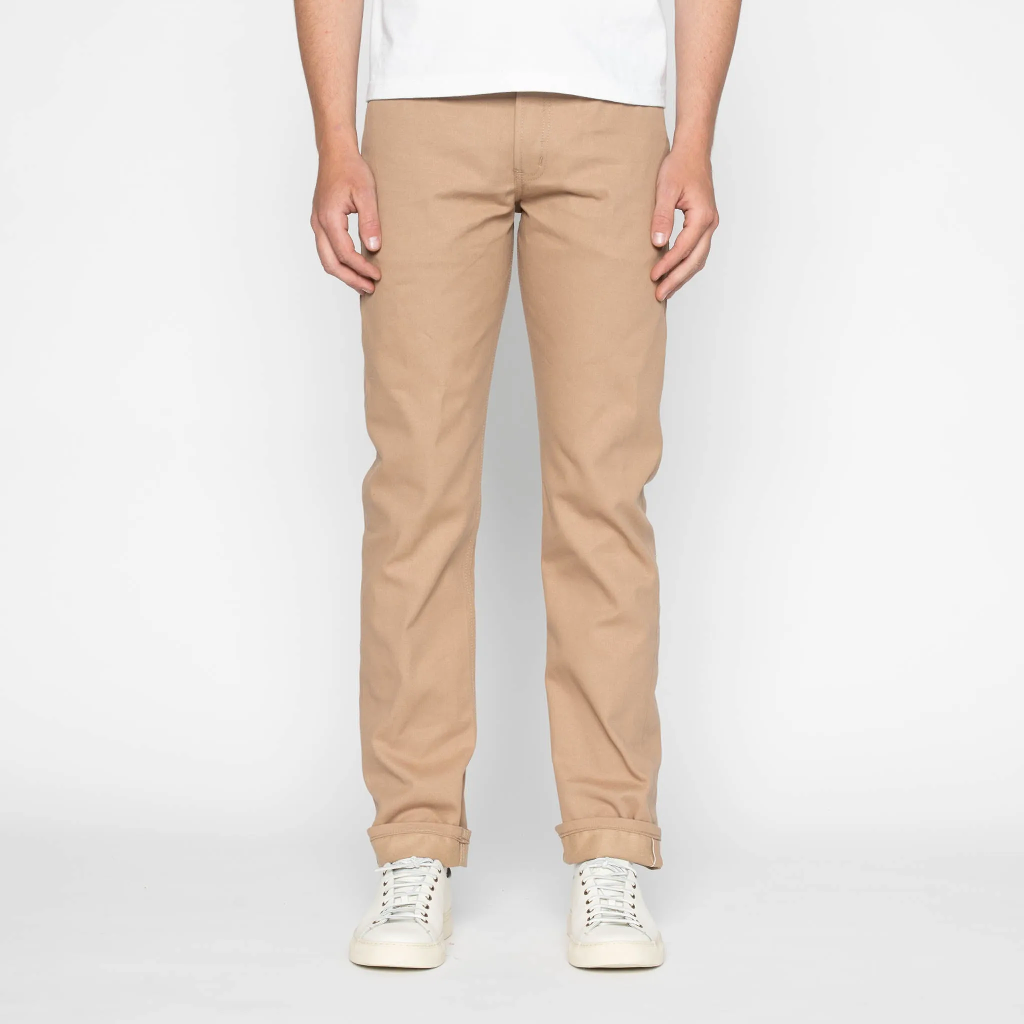 Weird Guy - Selvedge Slacks Beige sold by Tate + Yoko product image thumbnail 2