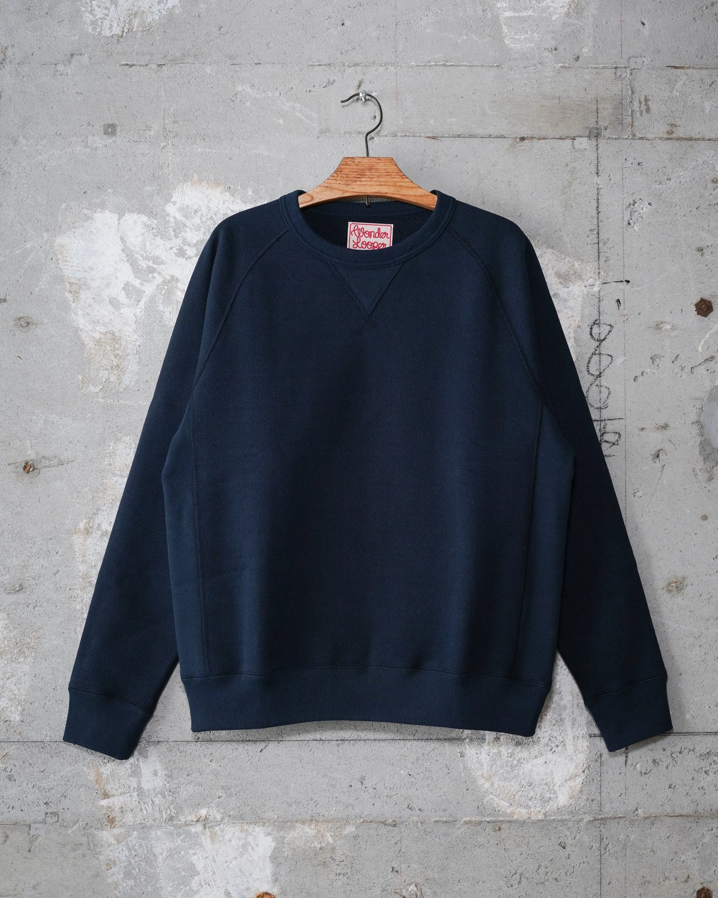 Pullover Crewneck - 701gsm Double Heavyweight French Terry - Navy sold by Tate + Yoko